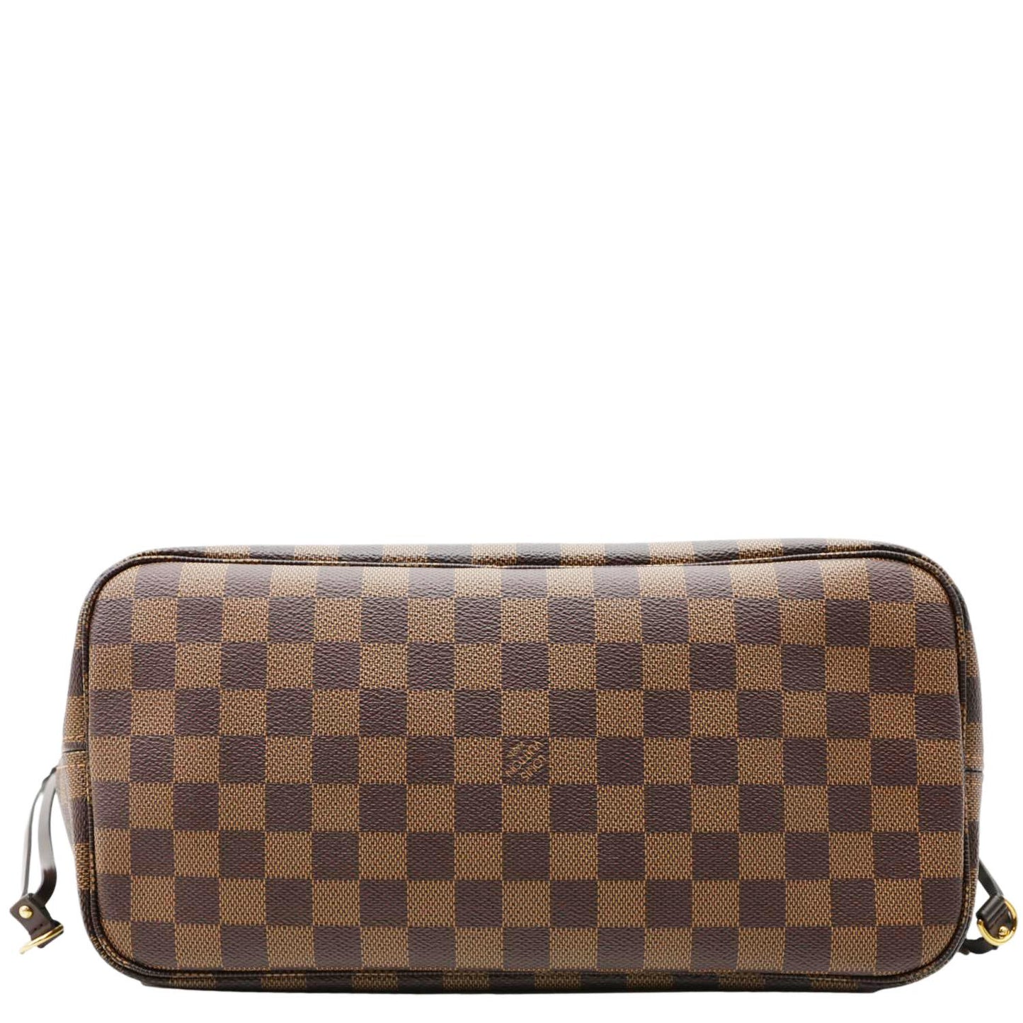 LOUIS VUITTON Neverfull MM Damier Ebene Tote Bag Brown