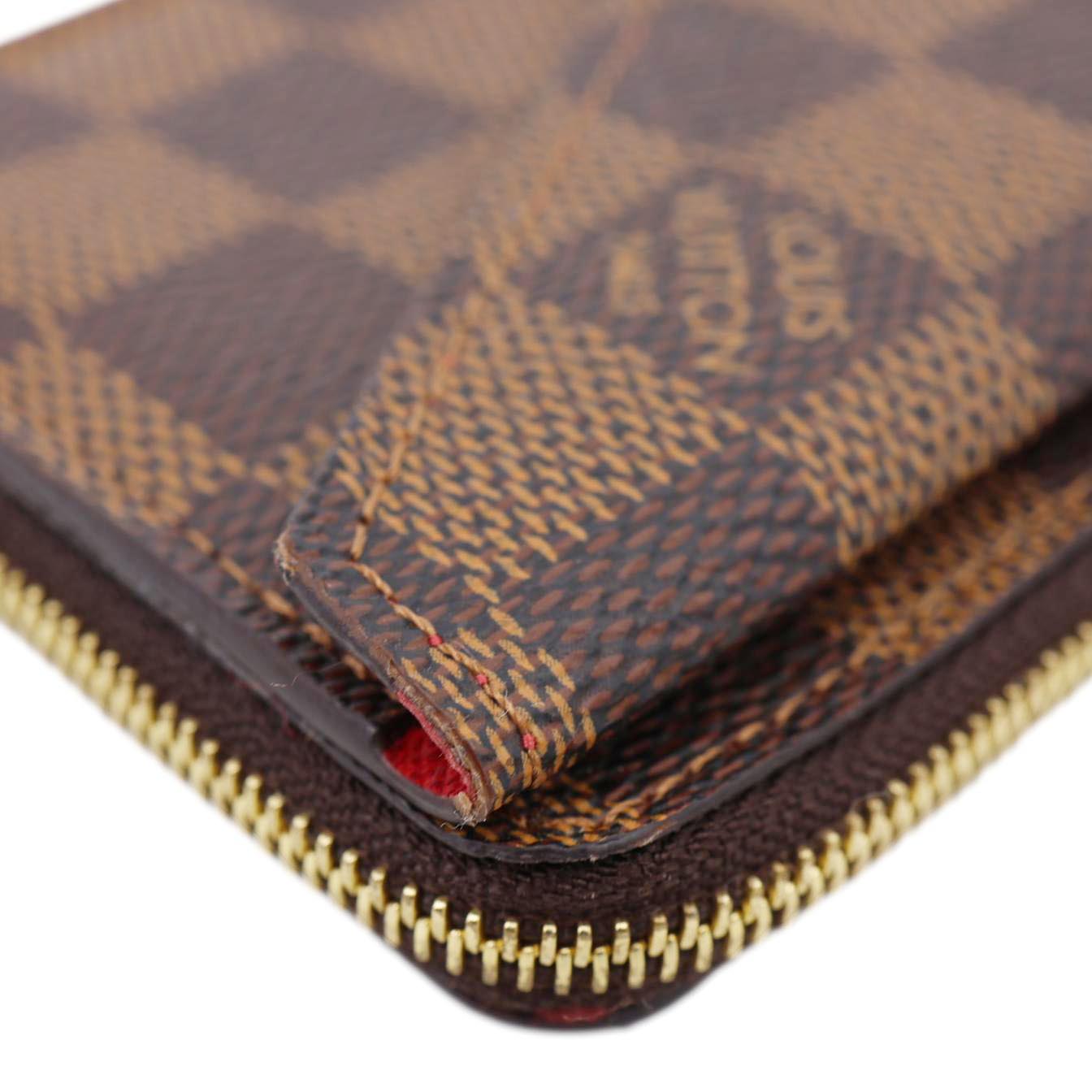 LOUIS VUITTON Recto Verso Damier Ebene Card Holder Brown