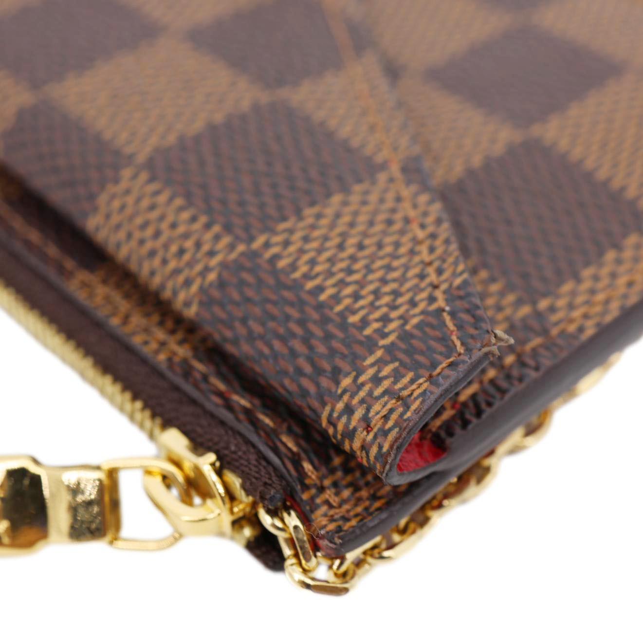 LOUIS VUITTON Recto Verso Damier Ebene Card Holder Brown