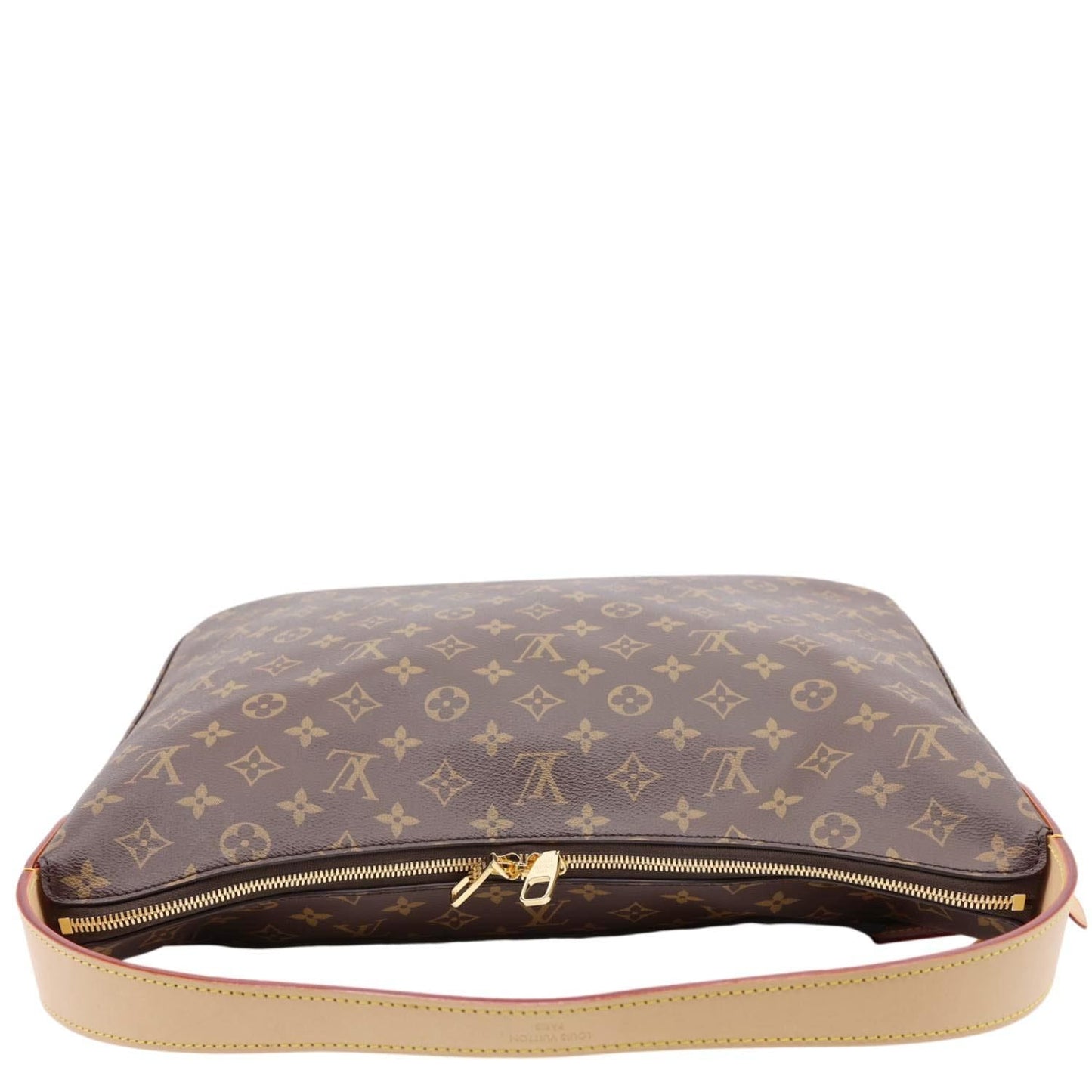 LOUIS VUITTON Slouchy MM Monogram Canvas Hobo Bag Brown