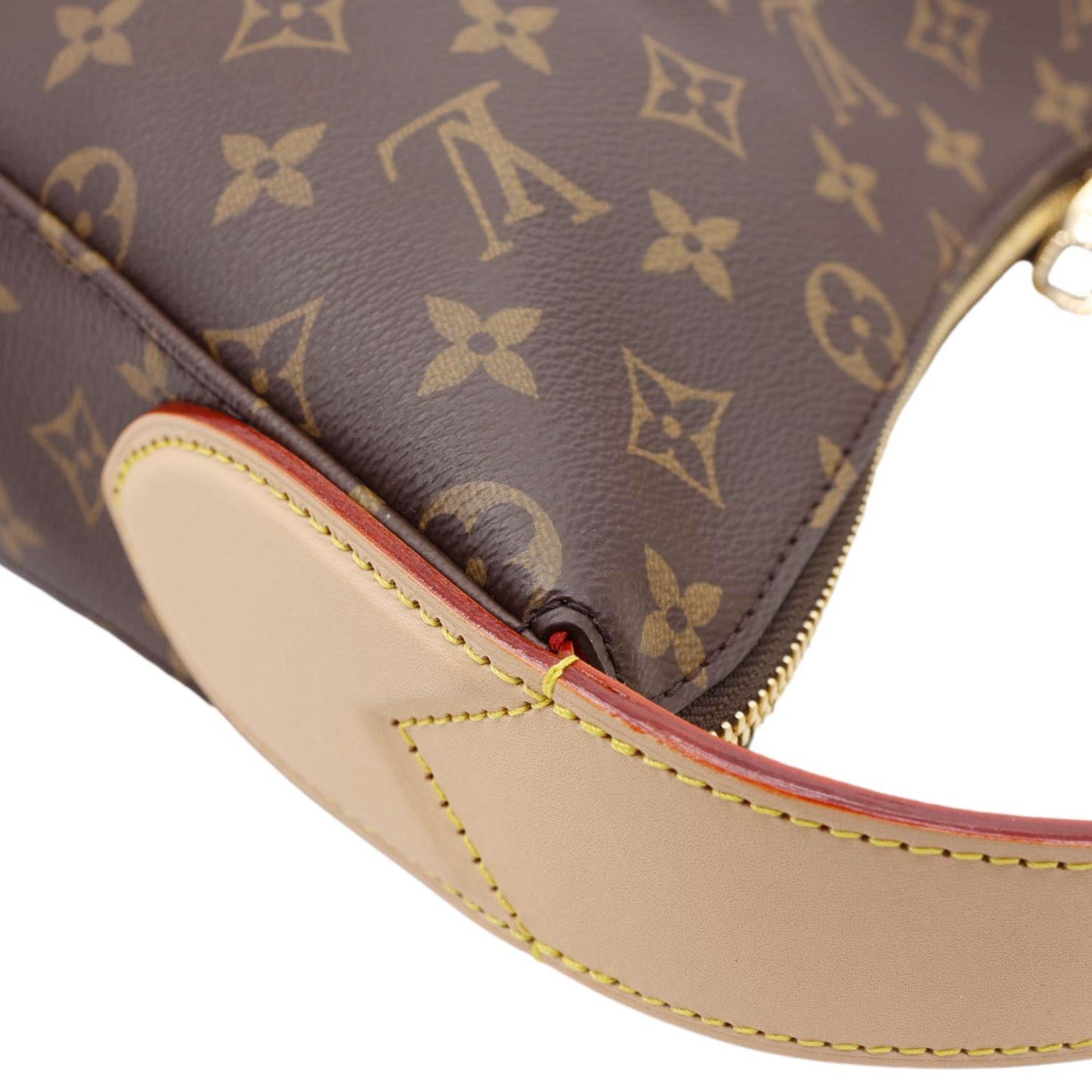 LOUIS VUITTON Slouchy MM Monogram Canvas Hobo Bag Brown