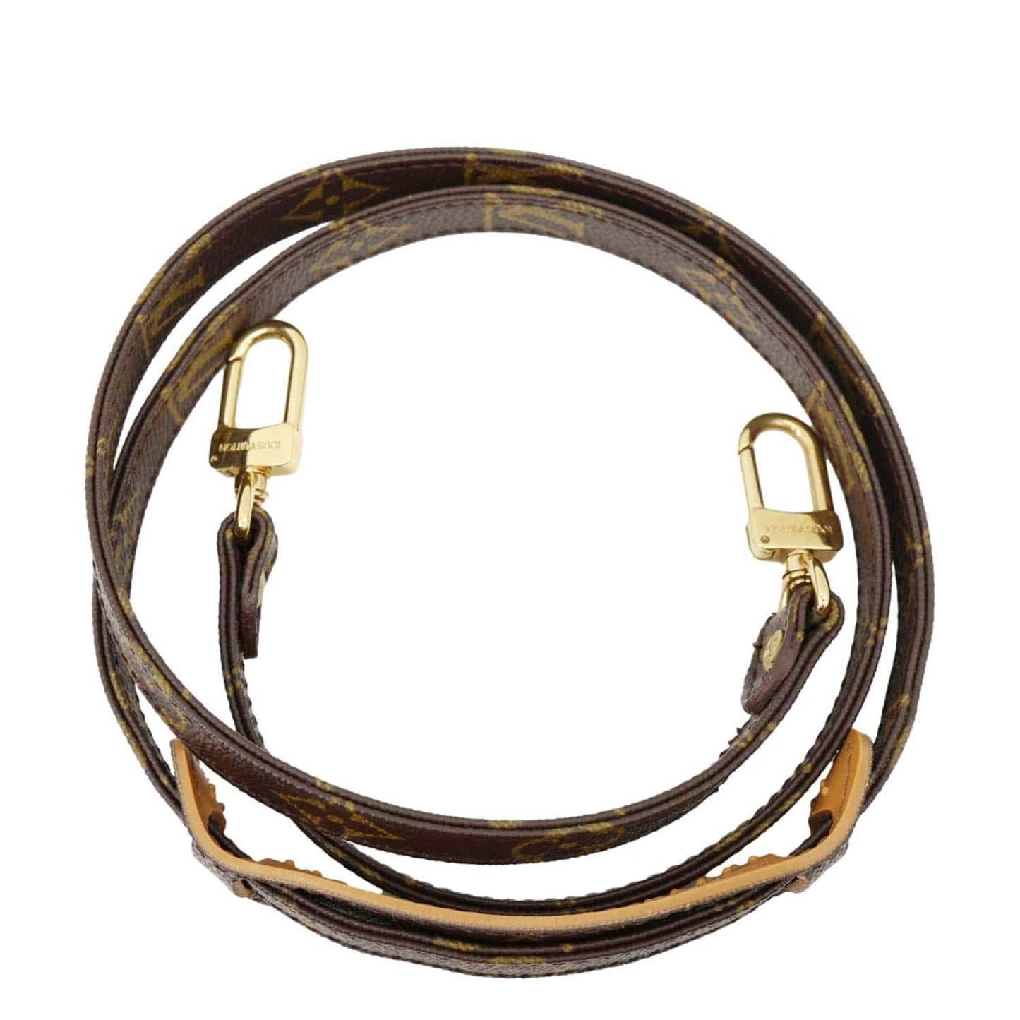 LOUIS VUITTON Vintage Monogram Canvas Shoulder Strap Brown
