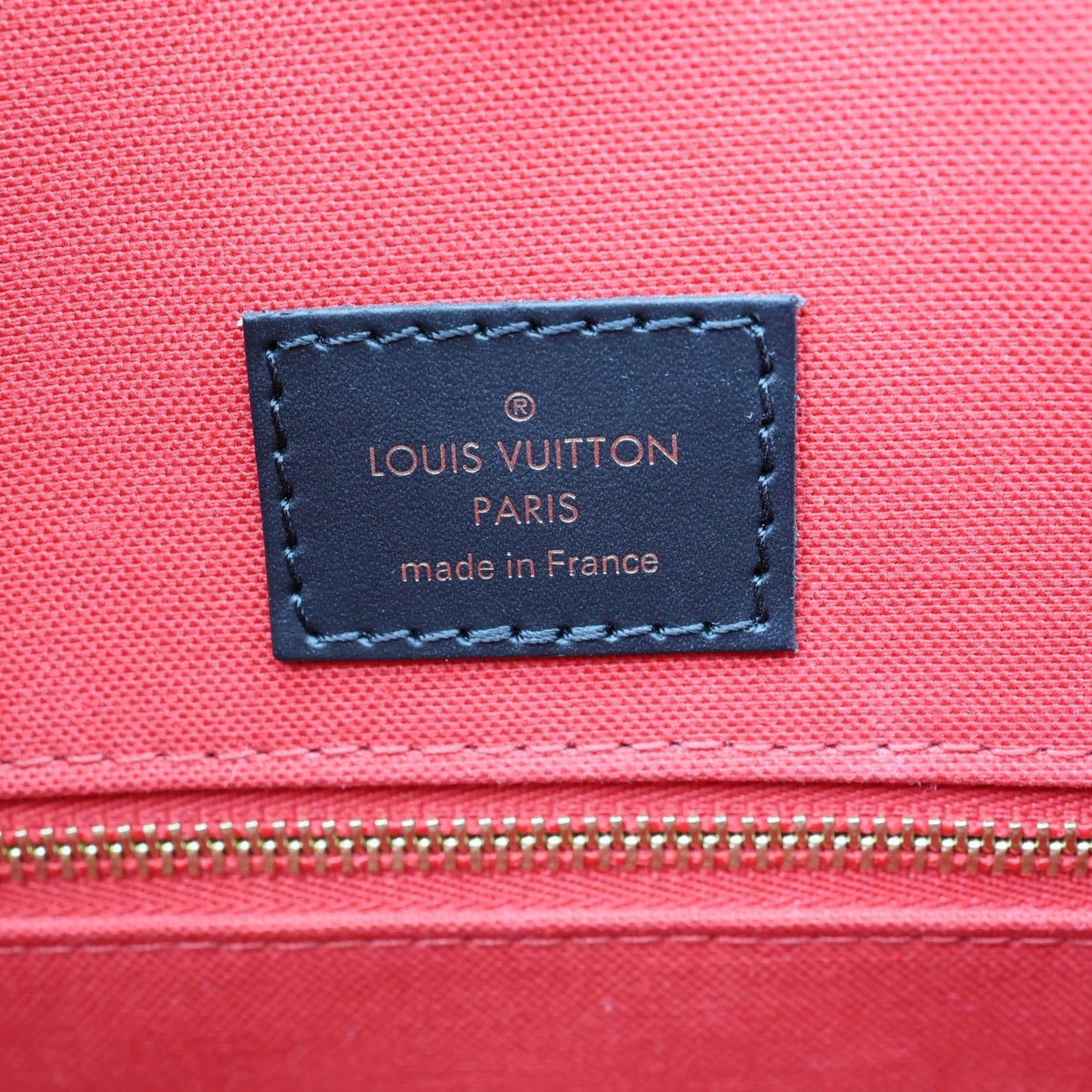 LOUIS VUITTON Onthego MM Giant Monogram Reverse Canvas Tote Bag Brown