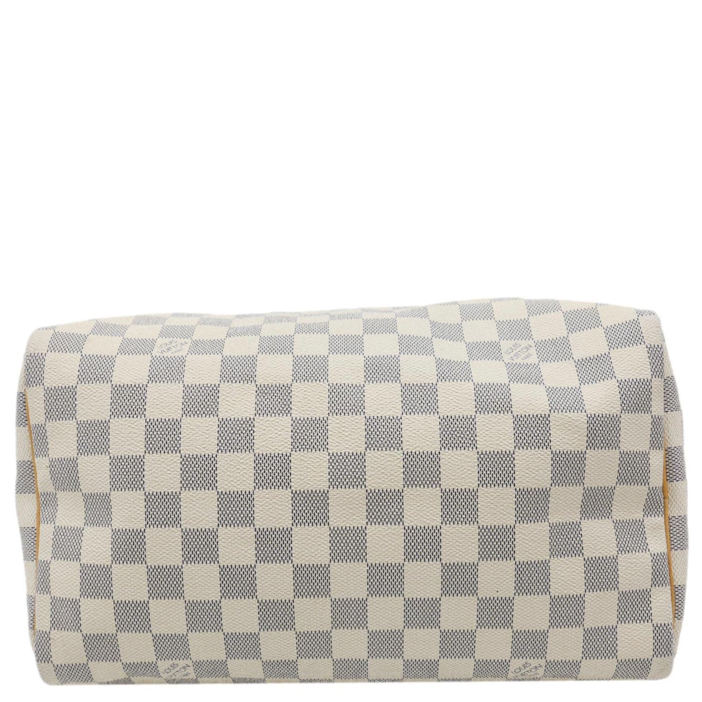 LOUIS VUITTON Speedy 30 Damier Azur Satchel Bag White