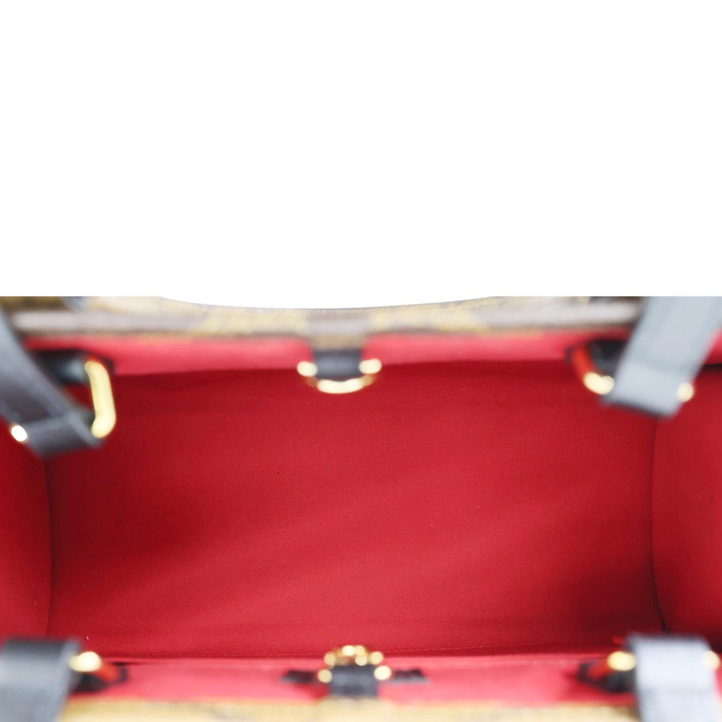 LOUIS VUITTON Onthego MM Giant Monogram Reverse Canvas Tote Bag Brown