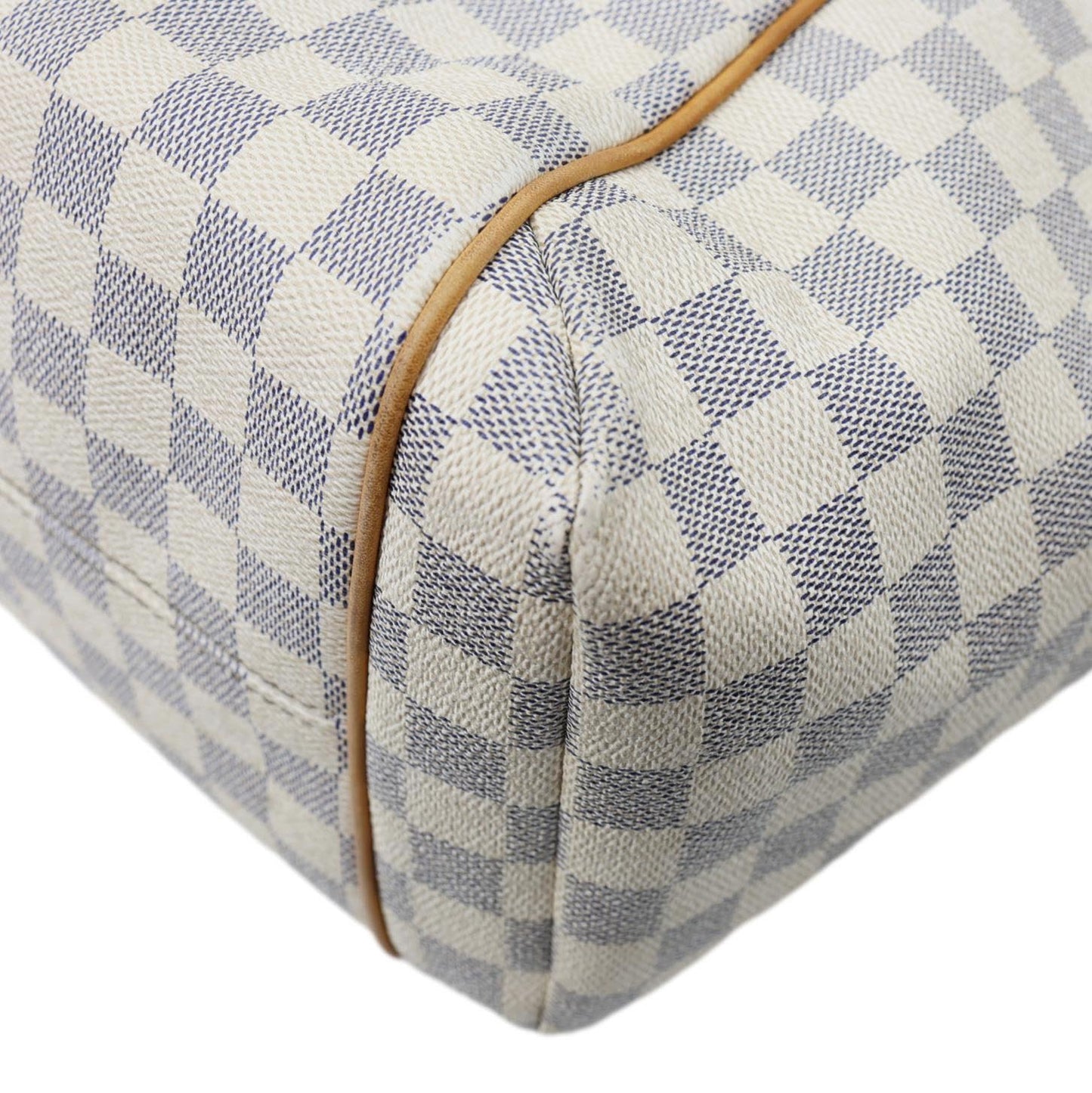 LOUIS VUITTON Totally MM Damier Azur Shoulder Bag White