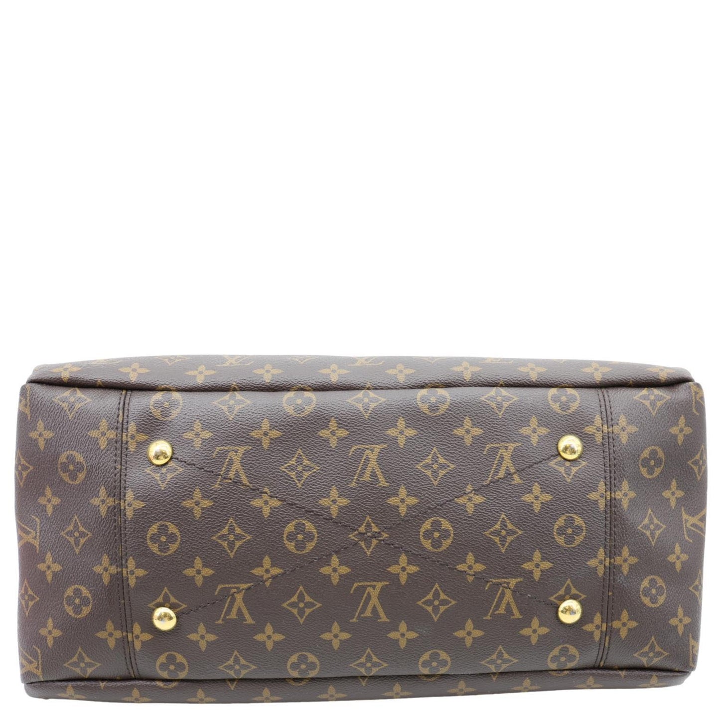 LOUIS VUITTON Artsy MM NM Monogram Canvas Shoulder Bag Brown