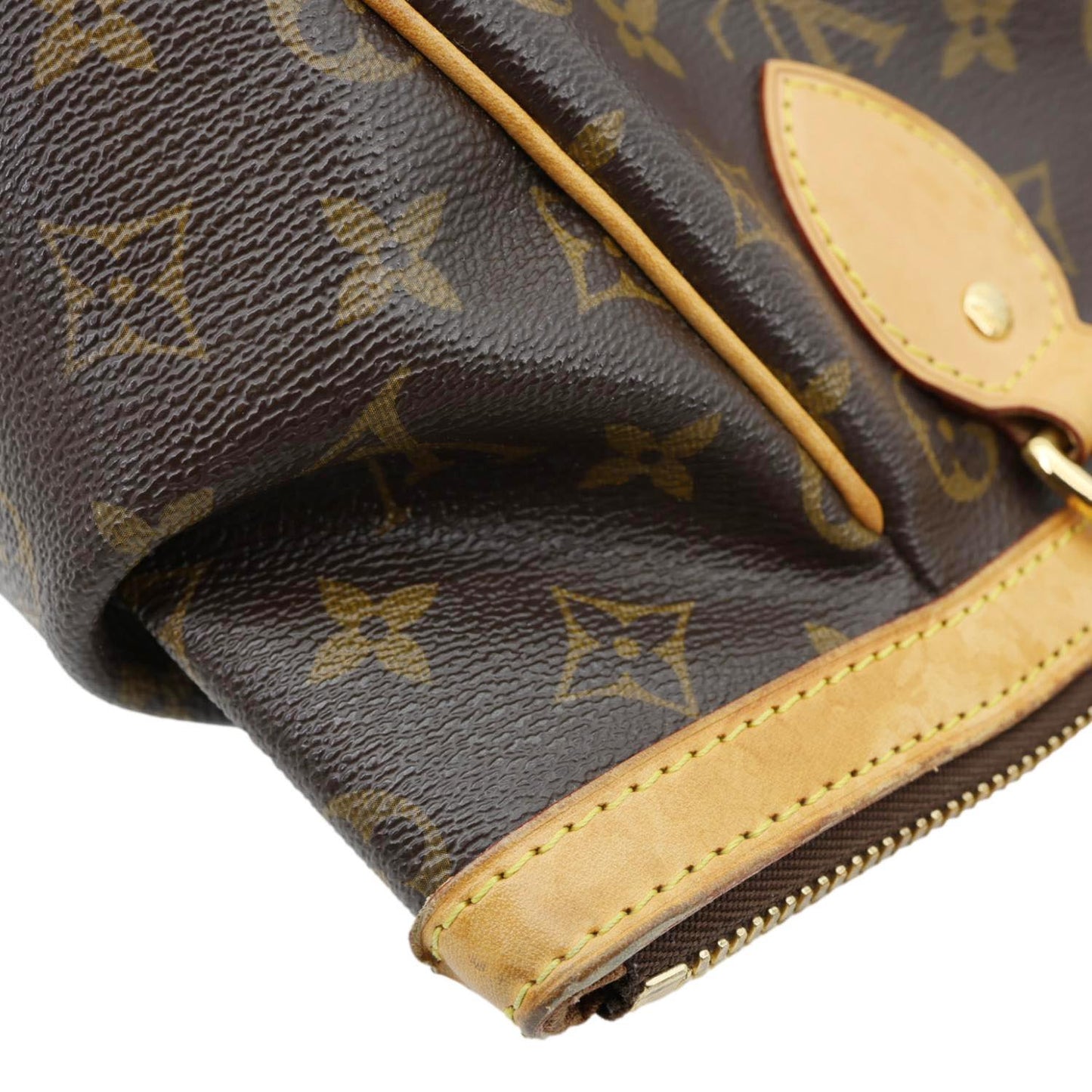 LOUIS VUITTON Tivoli PM Monogram Canvas Satchel Bag Brown