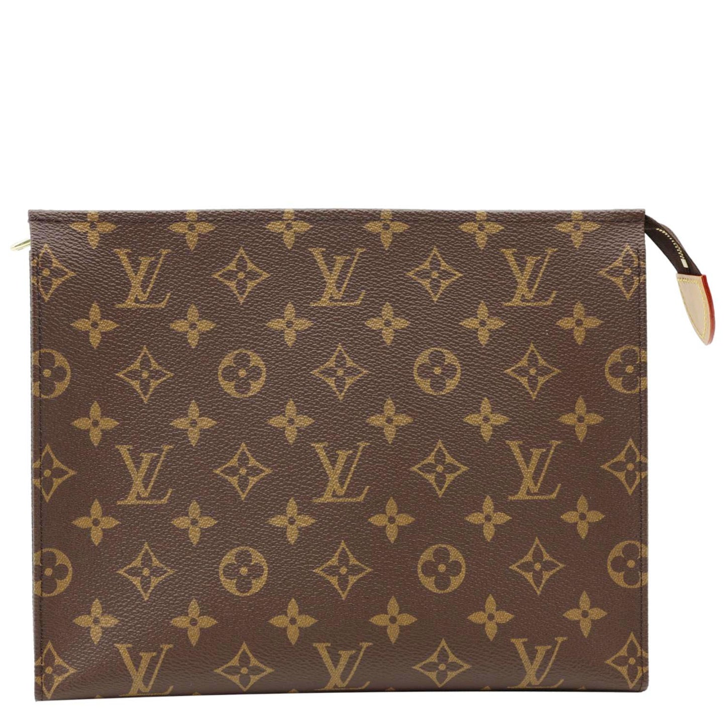 LOUIS VUITTON Toiletry Pouch 26 Monogram Canvas Clutch Brown