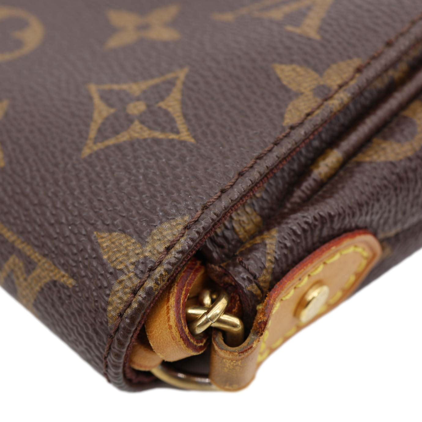 LOUIS VUITTON Favorite PM Monogram Canvas Shoulder Bag Brown