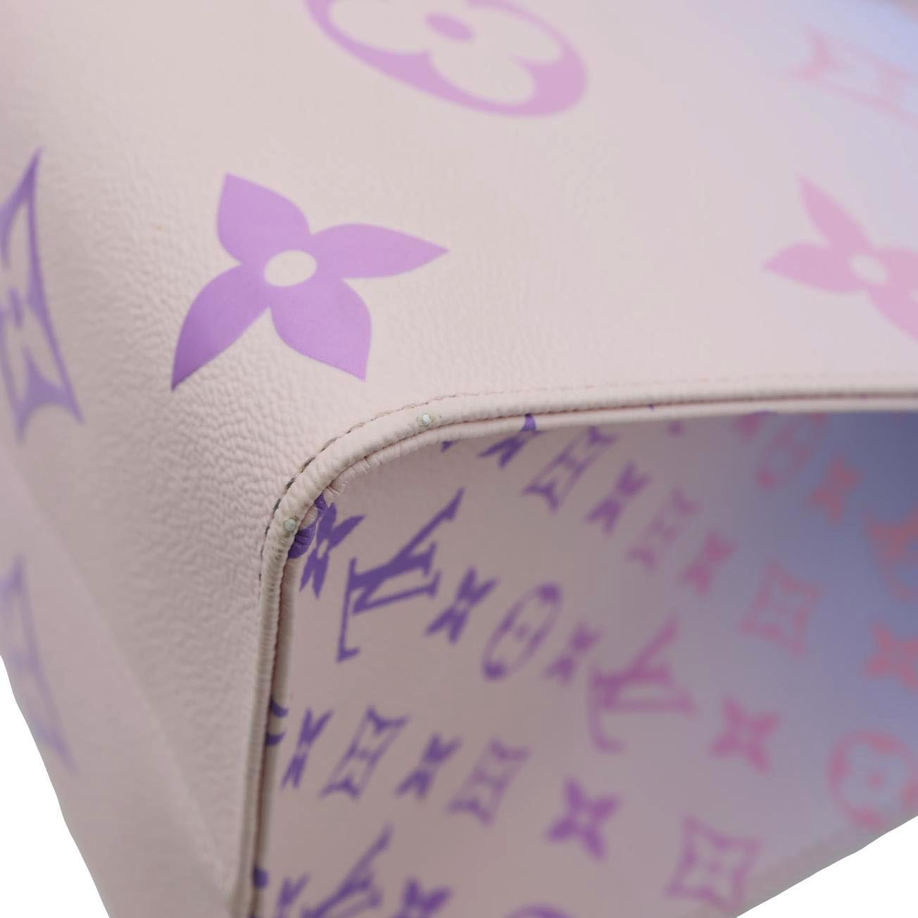 LOUIS VUITTON Onthego GM Monogram Giant Canvas Tote Bag Sunrise Pastel