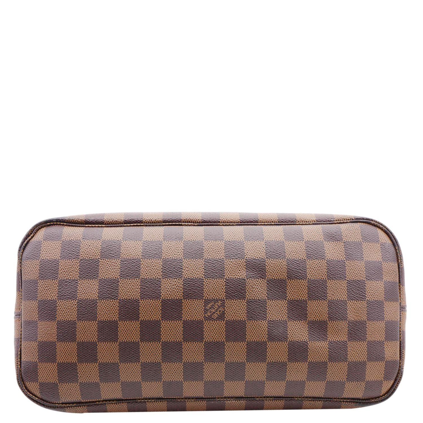LOUIS VUITTON Neverfull MM Damier Ebene Shoulder Bag Brown
