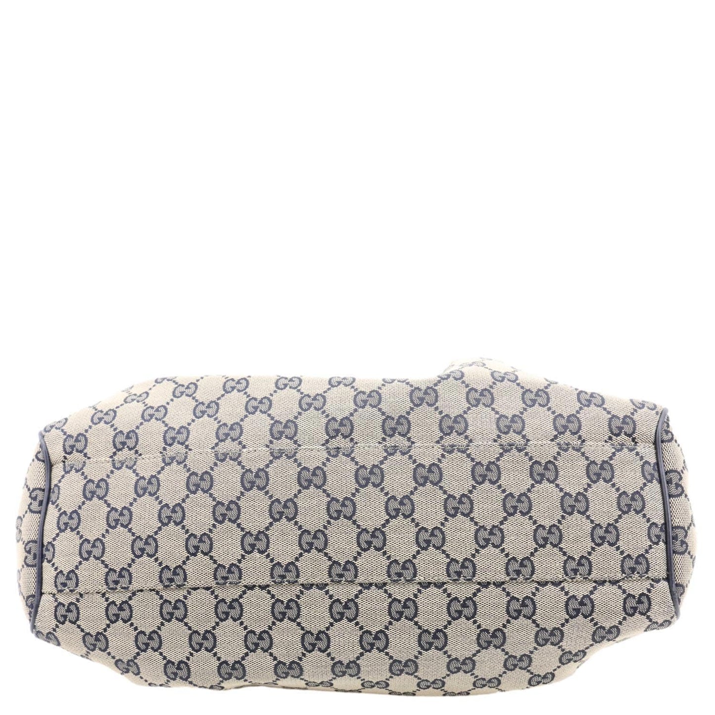GUCCI Sukey Medium GG Canvas Tote Bag Navy Blue 211944