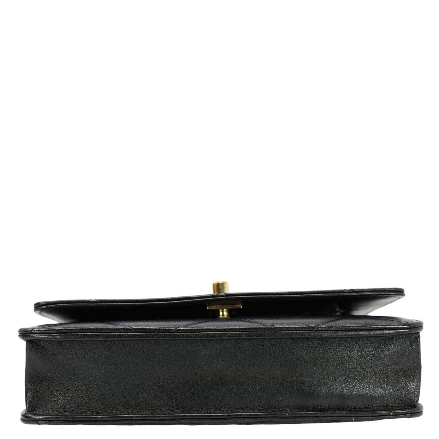 CHANEL Trendy CC Quilted Leather Wallet On Chain Crossbody Bag Black
