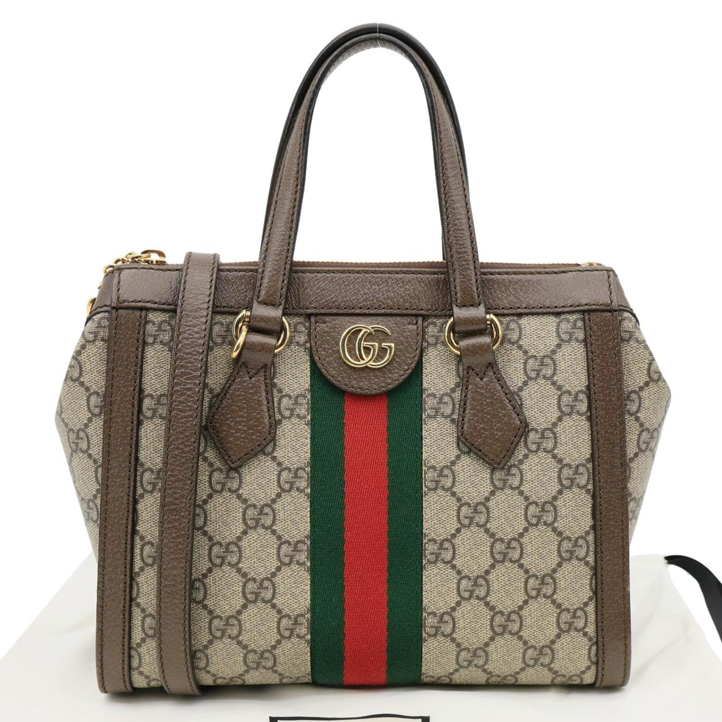 GUCCI Ophidia GG Small Supreme Canvas Tote Bag Beige 547551