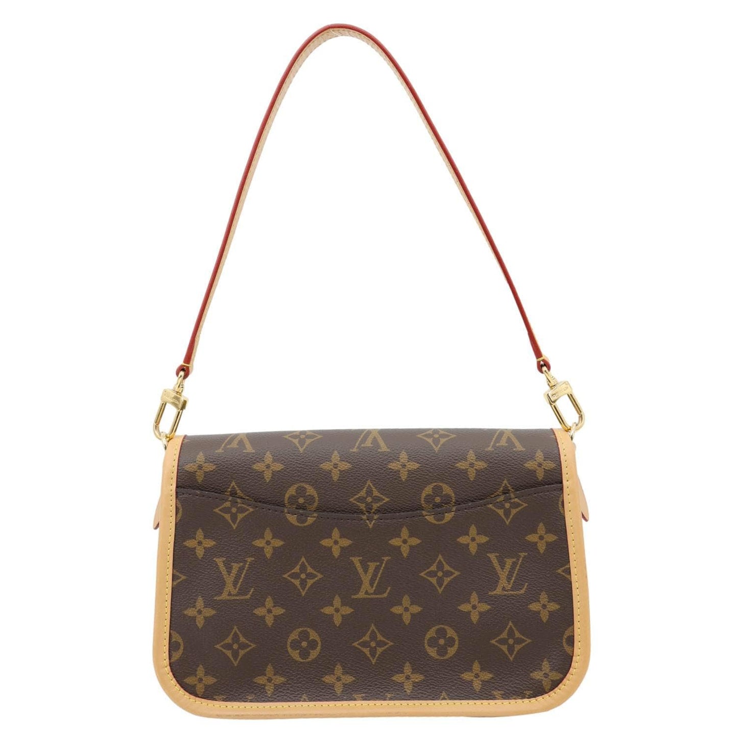 LOUIS VUITTON Diane Monogram Canvas Shoulder Bag Brown