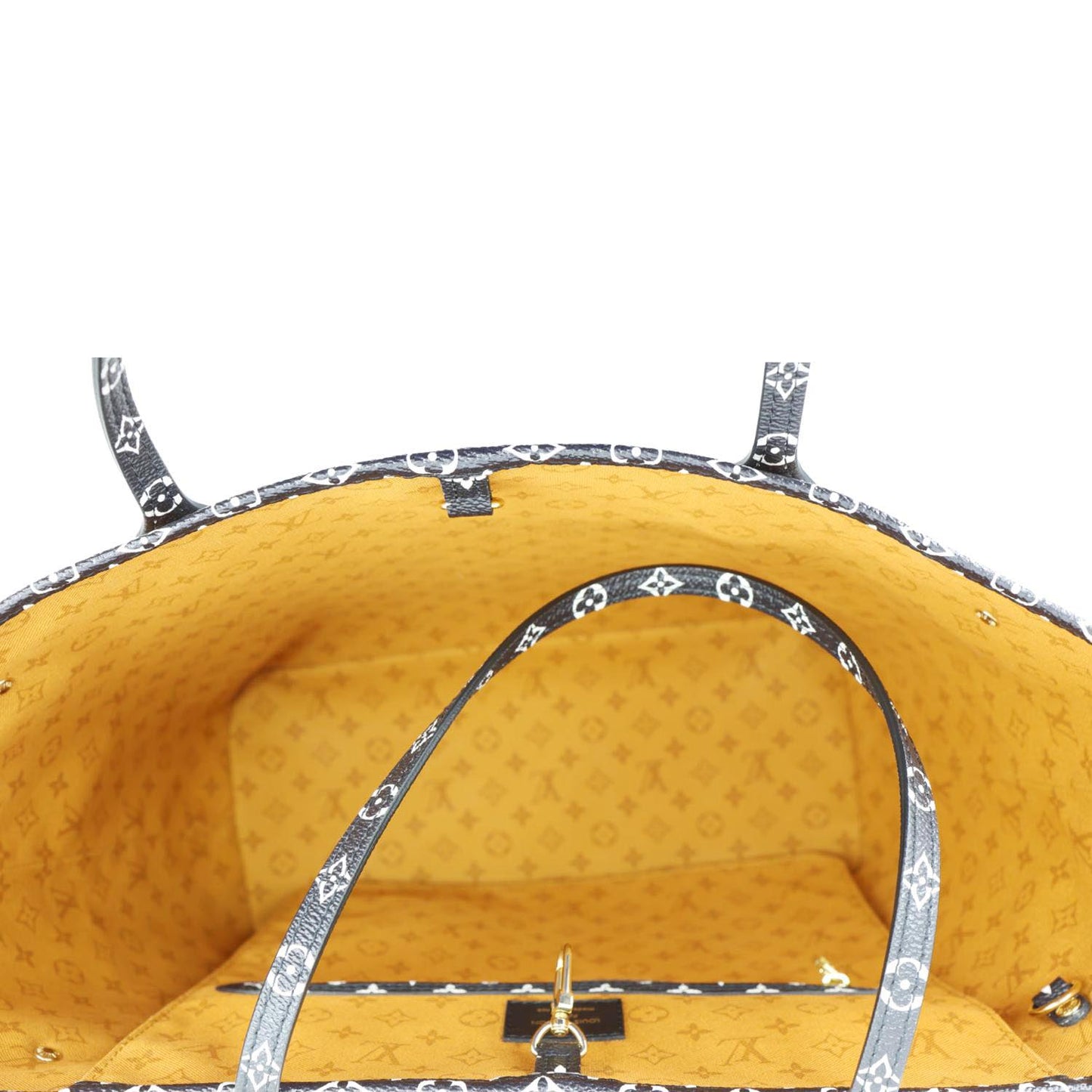 LOUIS VUITTON Neverfull Crafty MM Monogram Giant Canvas Tote Bag Caramel