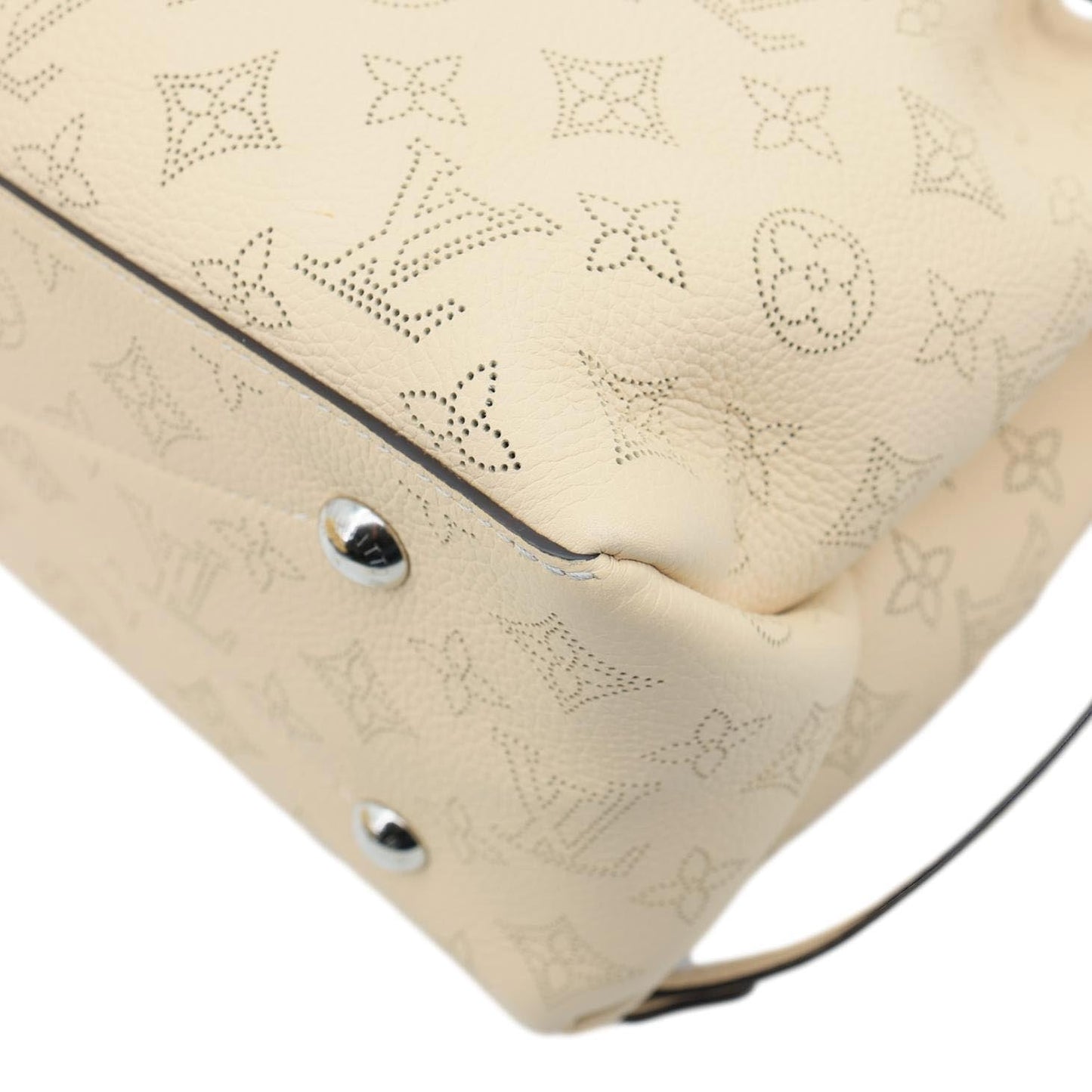 LOUIS VUITTON Bella Mahina Leather Tote Bag Cream