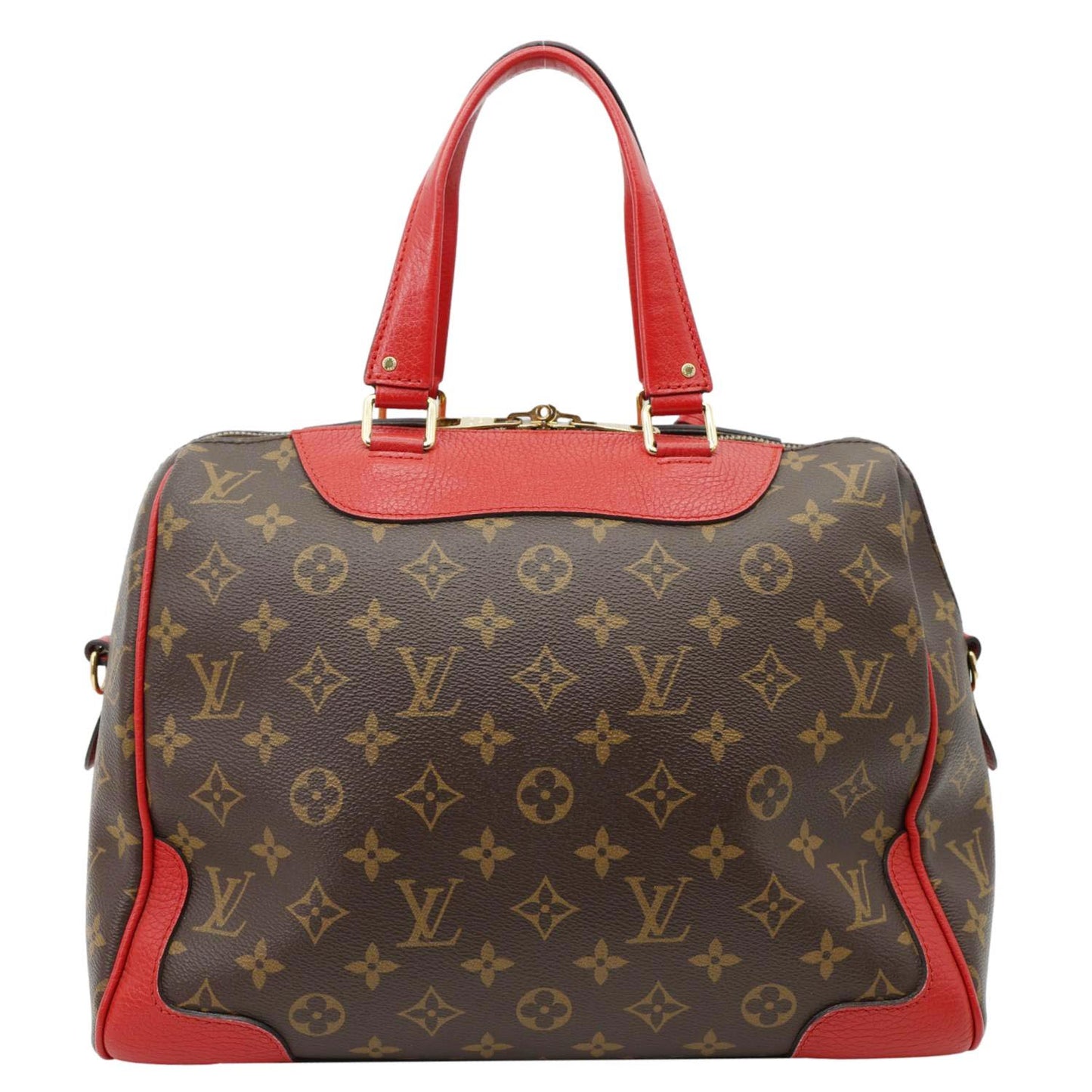 LOUIS VUITTON Retiro NM Monogram Canvas 2Way Shoulder Bag Red