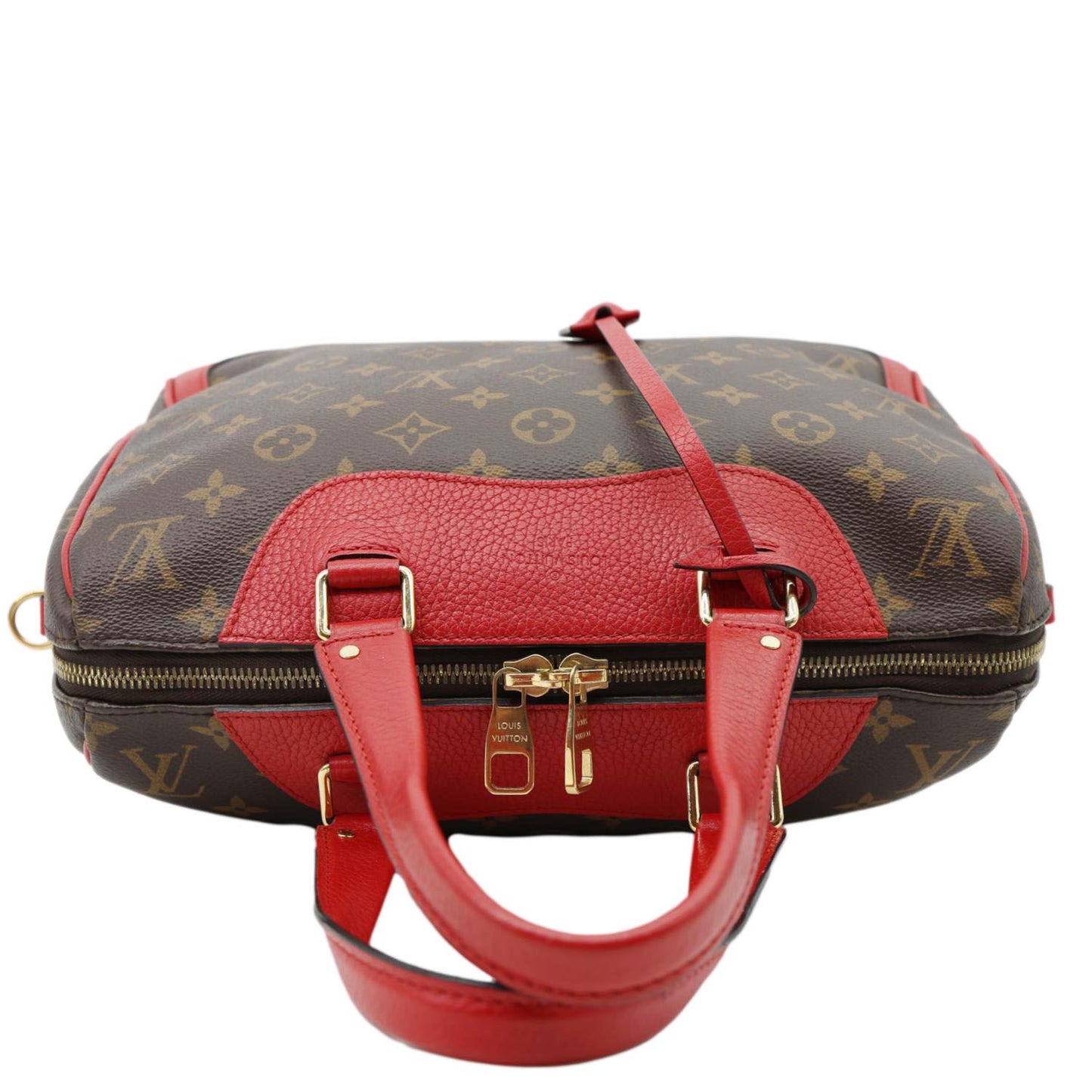 LOUIS VUITTON Retiro NM Monogram Canvas 2Way Shoulder Bag Red