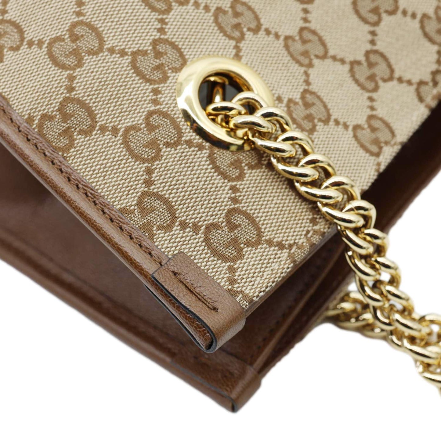 GUCCI Horsebit 1955 Large GG Canvas Tote Bag Beige 623695