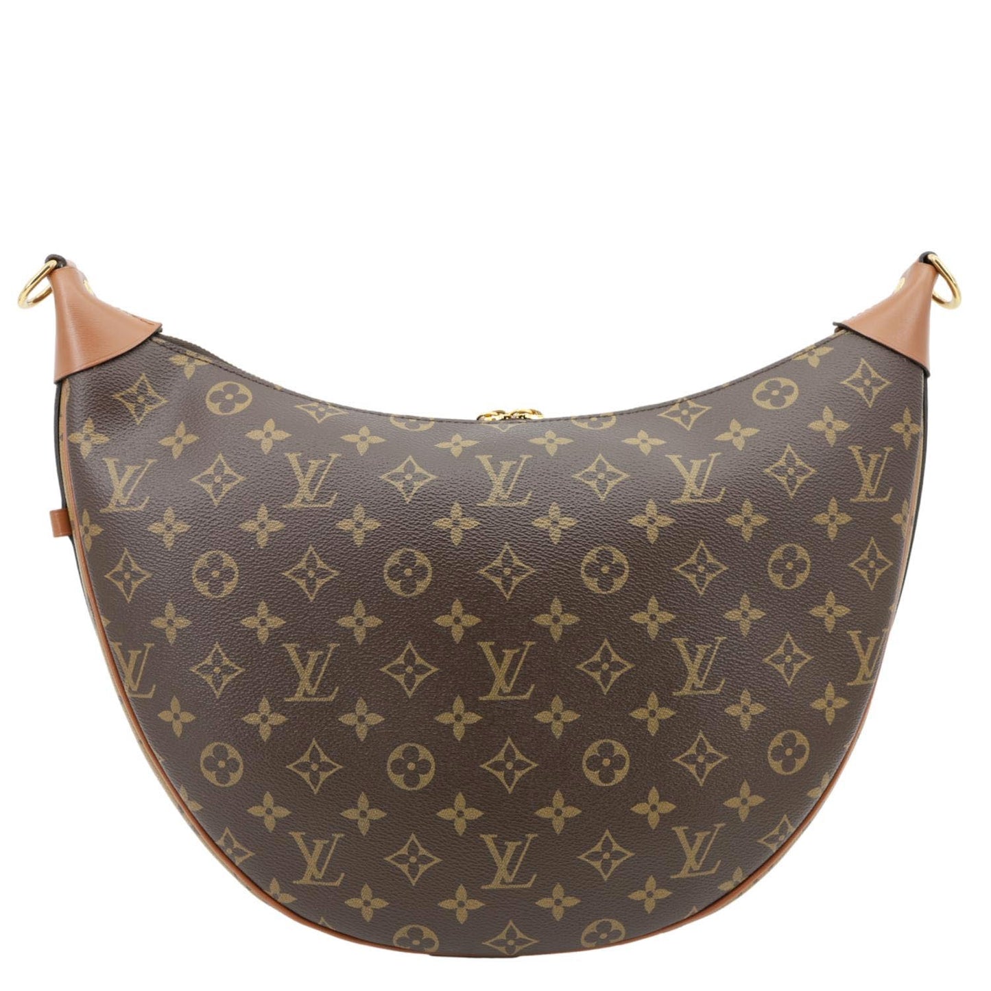 LOUIS VUITTON Loop Monogram Reverse Canvas Hobo Bag Brown