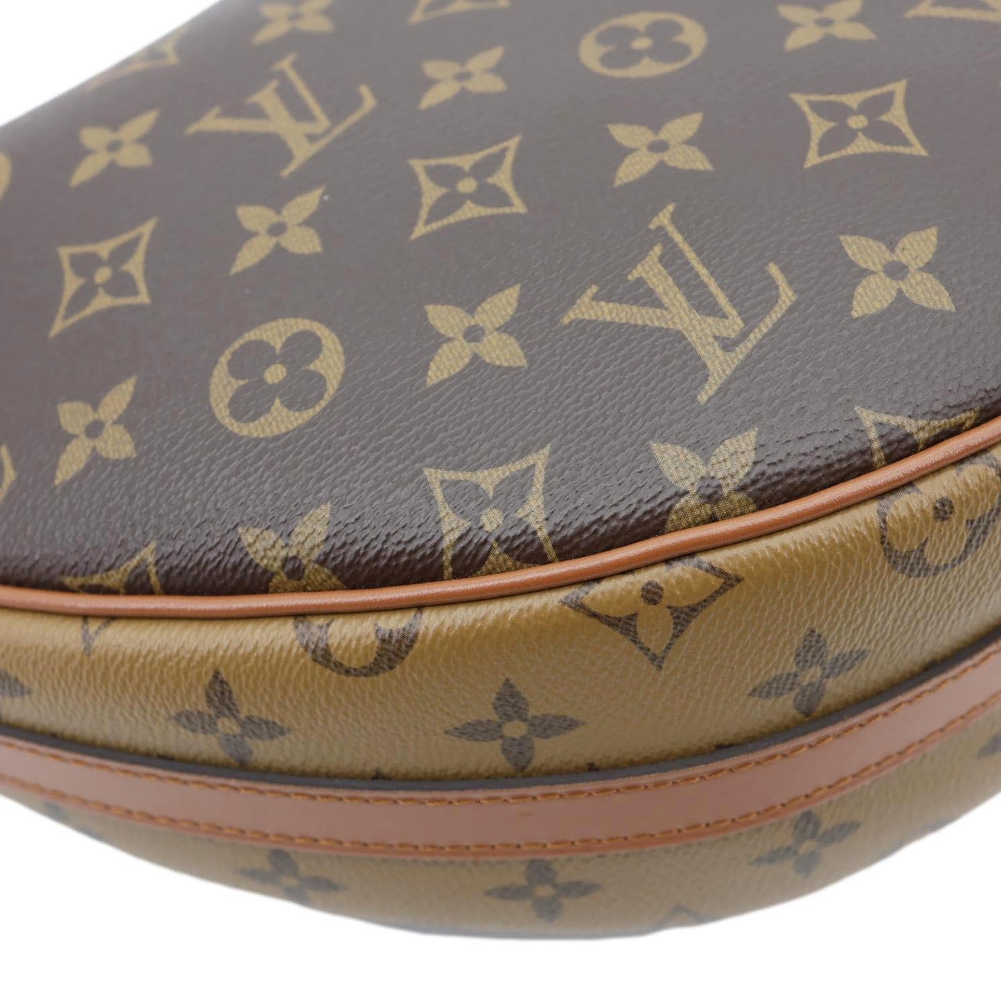LOUIS VUITTON Loop Monogram Reverse Canvas Hobo Bag Brown