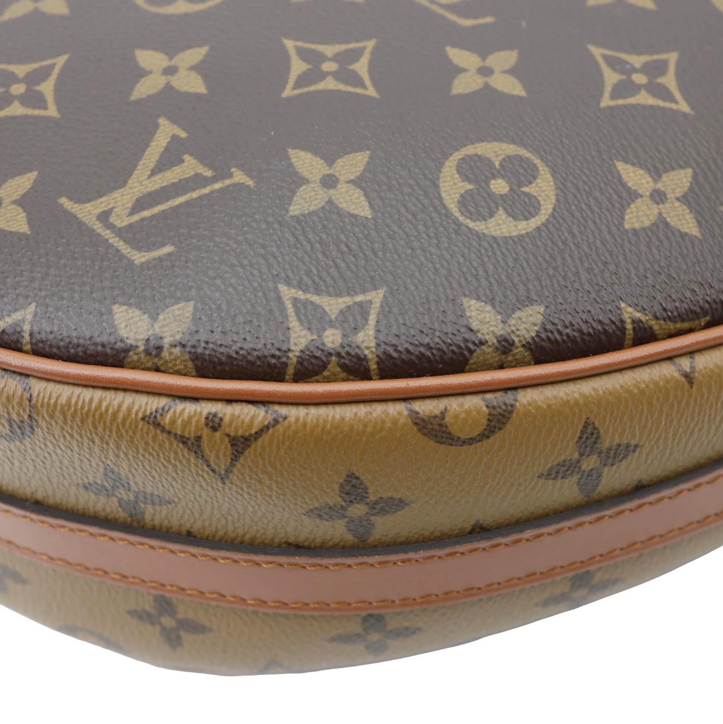 LOUIS VUITTON Loop Monogram Reverse Canvas Hobo Bag Brown
