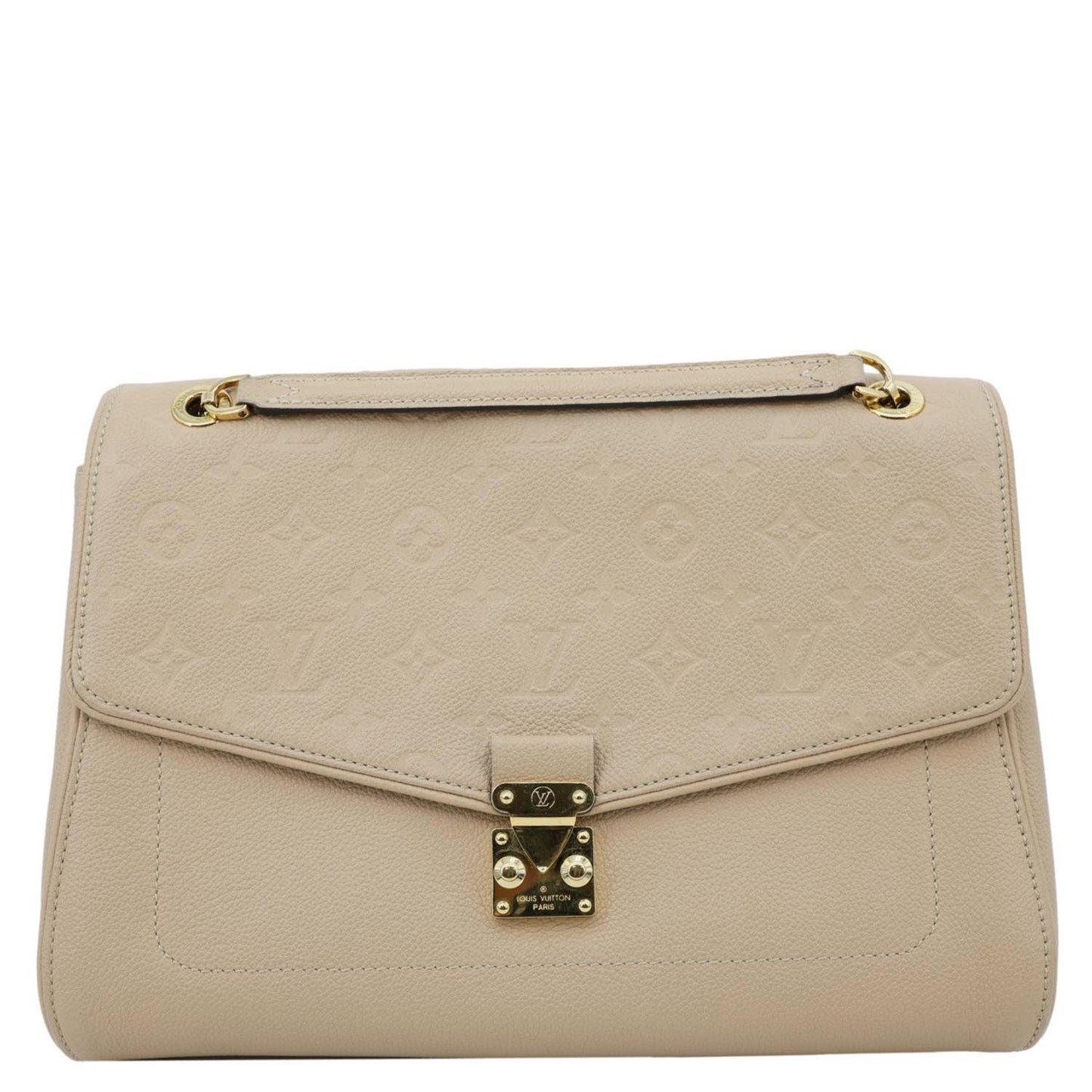 LOUIS VUITTON Saint Germain MM Monogram Leather Shoulder Bag Dune