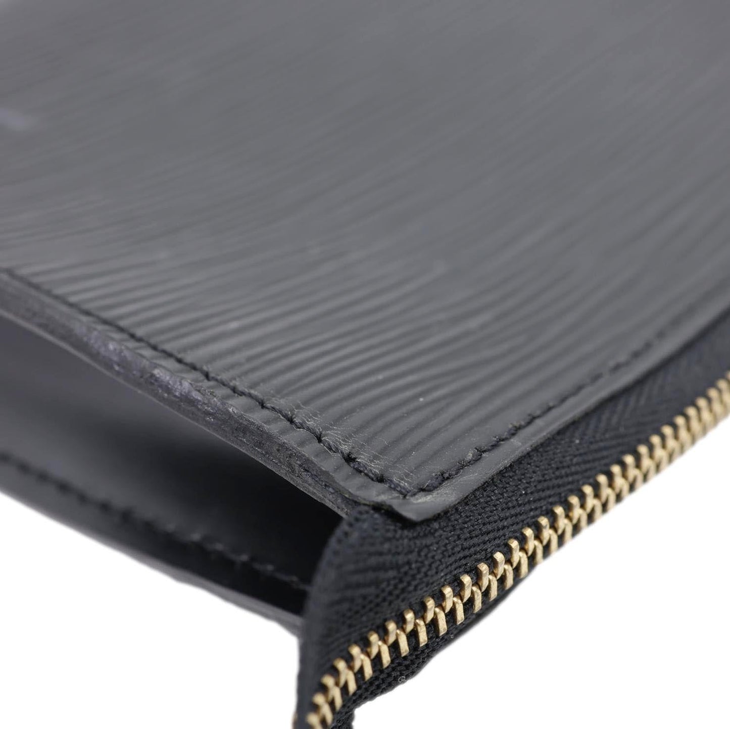 LOUIS VUITTON Epi Leather Pochette Black