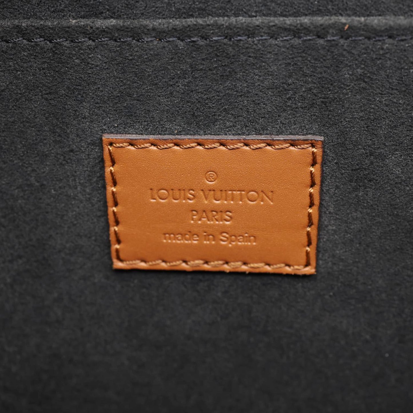 LOUIS VUITTON Dauphine Taurillon Leather Shoulder Bag Blue