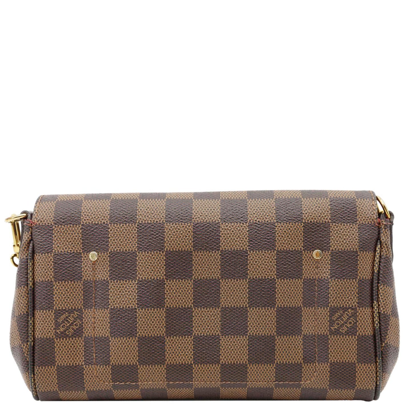 LOUIS VUITTON Favorite PM Damier Ebene Crossbody Bag Brown