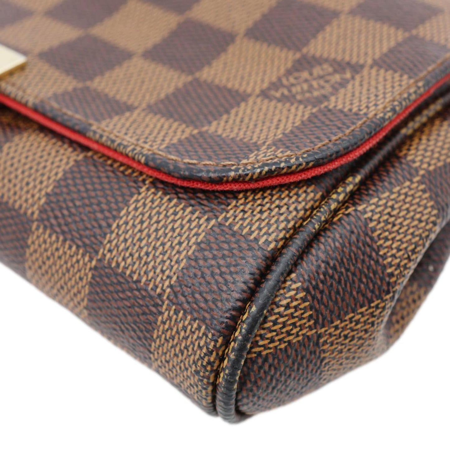 LOUIS VUITTON Favorite PM Damier Ebene Crossbody Bag Brown