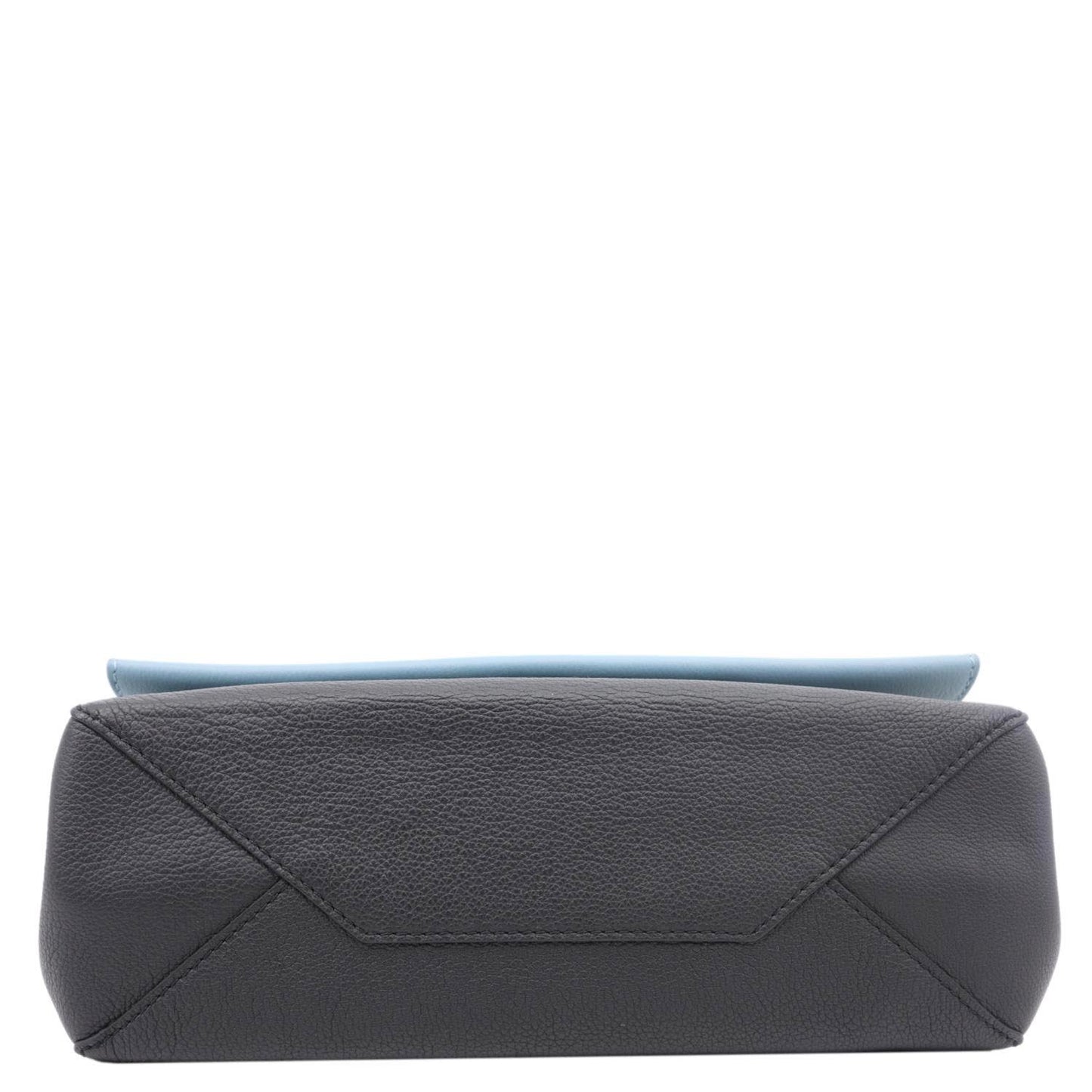 LOUIS VUITTON Lockme II Leather Top Handle Shoulder Bag Light Blue