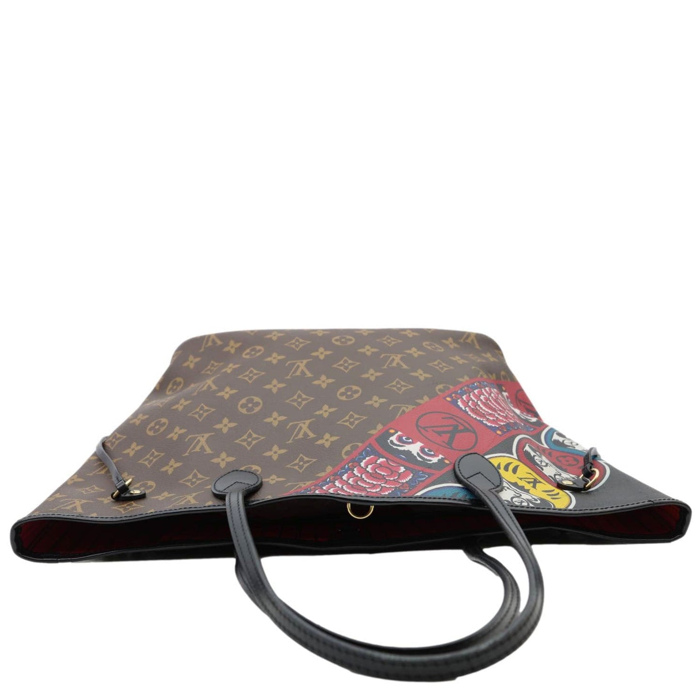 LOUIS VUITTON Neverfull Kabuki MM Monogram Canvas Tote Bag Brown