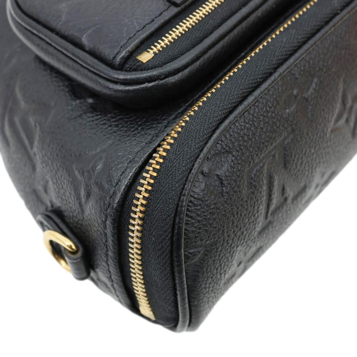 LOUIS VUITTON Mini Monogram Empreinte Leather Bumbag Black