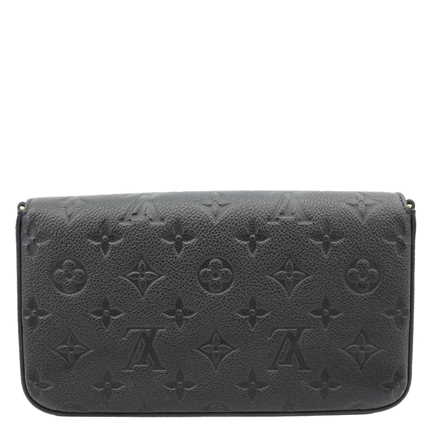 LOUIS VUITTON Felicie Pochette Monogram Empreinte Crossbody Bag Black