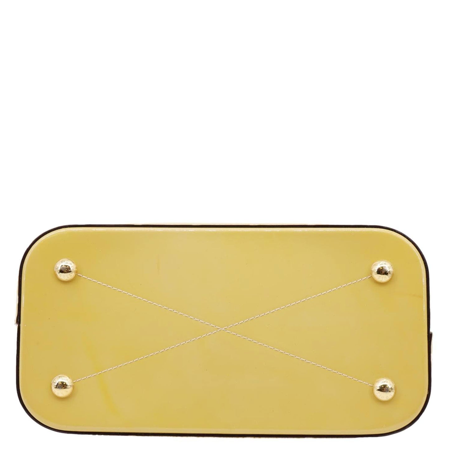 LOUIS VUITTON Montebello MM Monogram Vernis Shoulder Bag Mustard