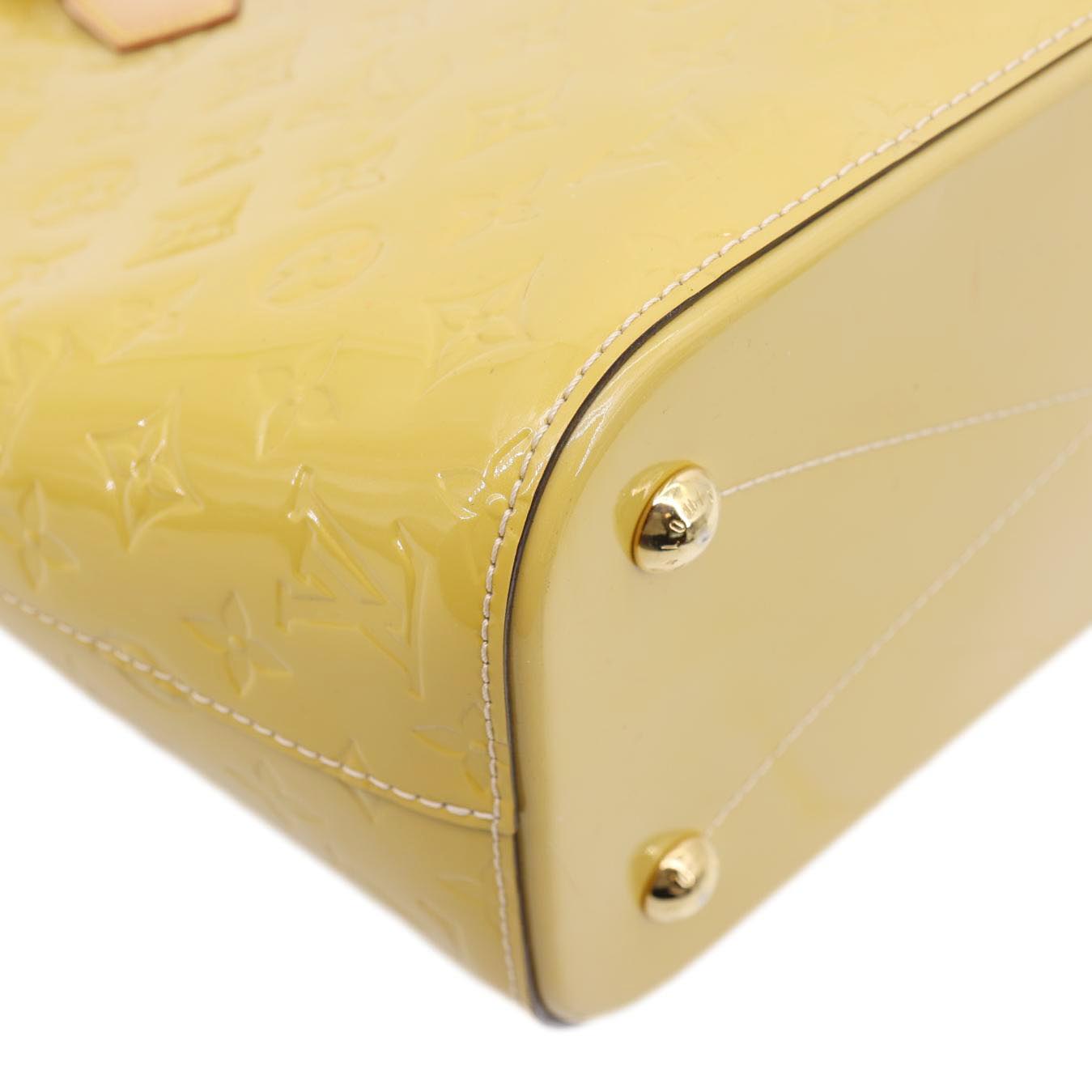 LOUIS VUITTON Montebello MM Monogram Vernis Shoulder Bag Mustard