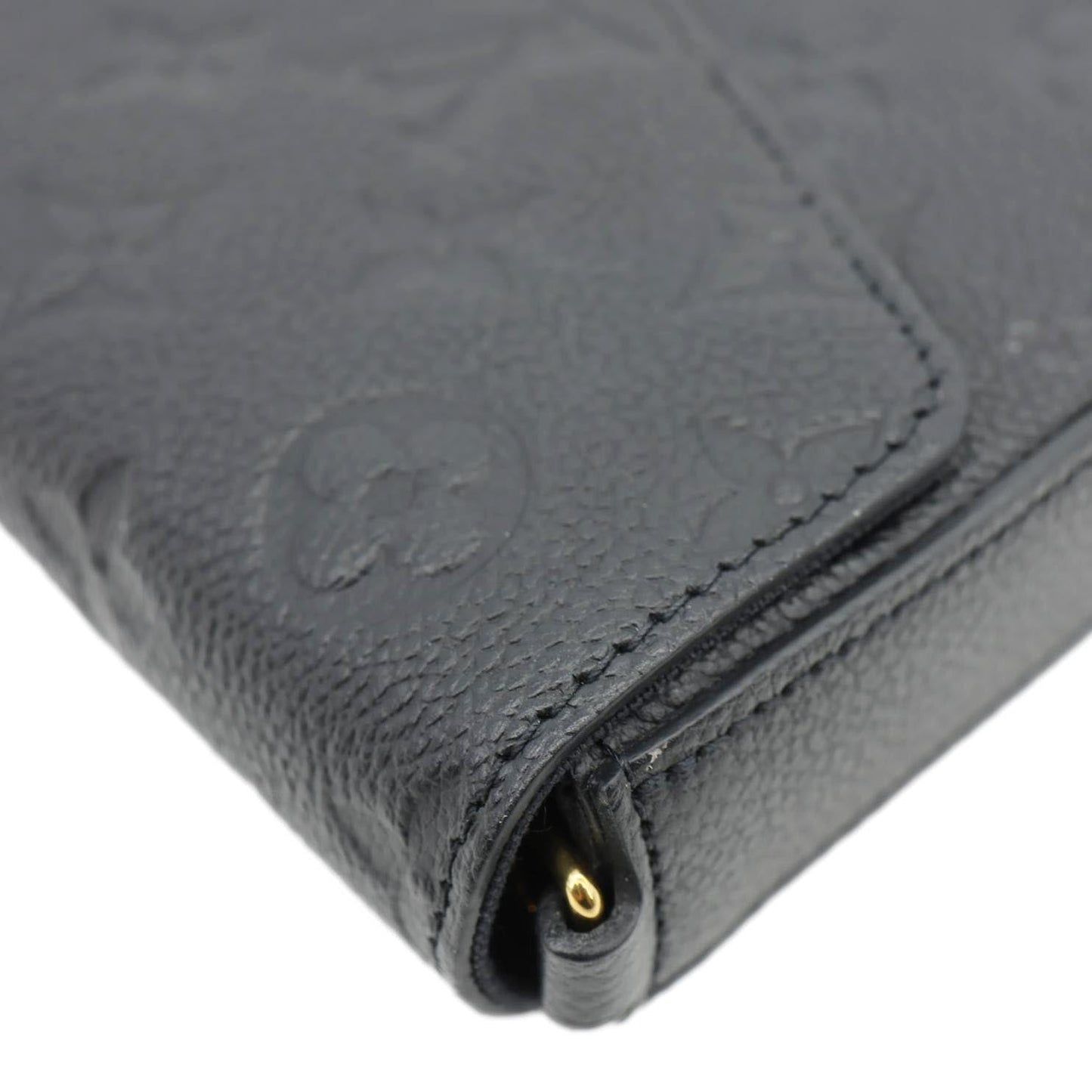 LOUIS VUITTON Felicie Pochette Monogram Empreinte Crossbody Bag Black