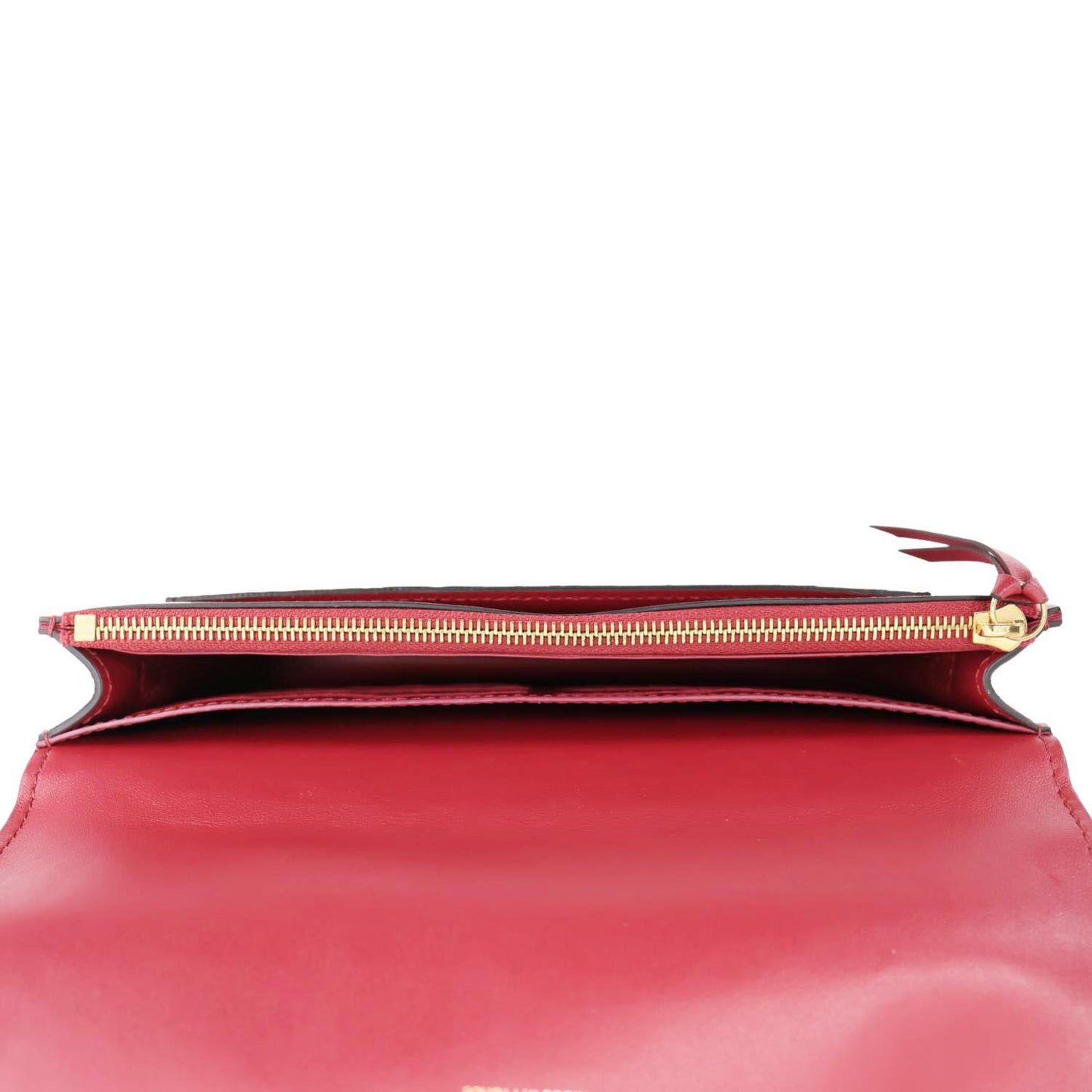 LOUIS VUITTON Flore Monogram Canvas Chain Wallet Fuchsia