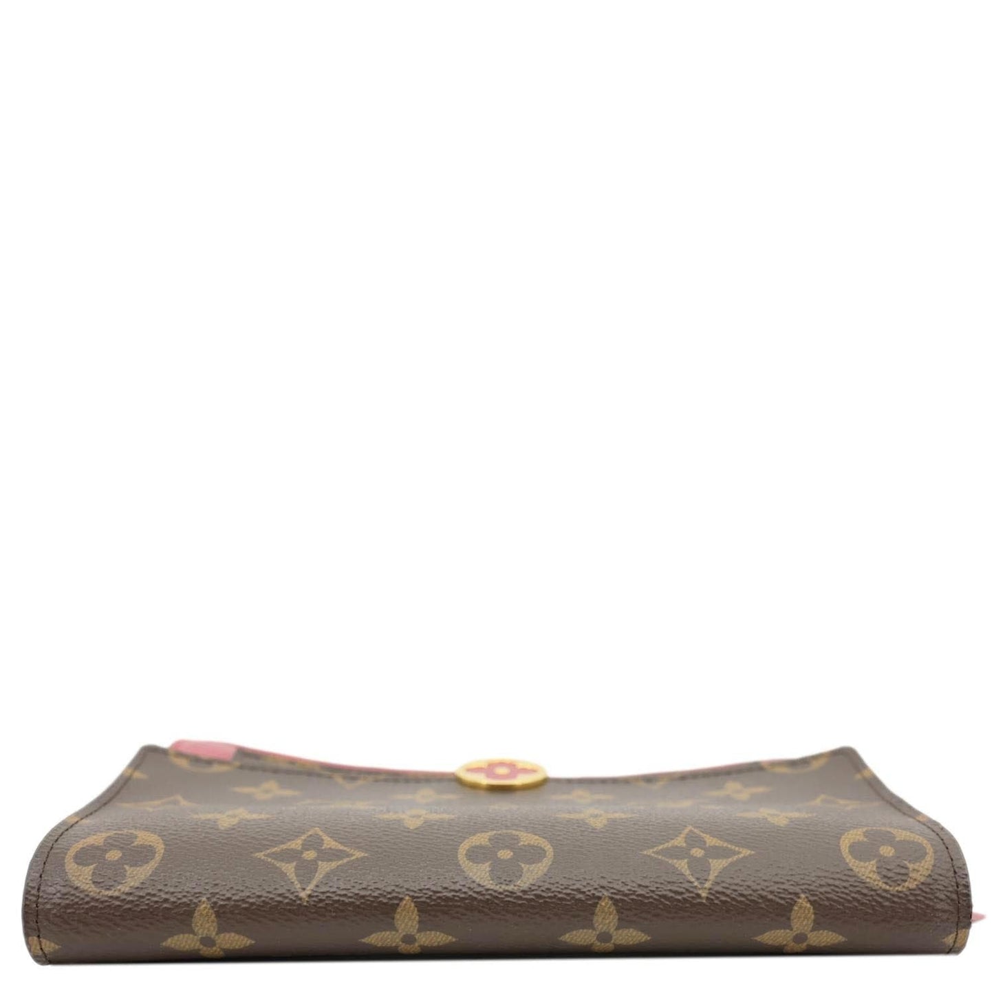 LOUIS VUITTON Flore Monogram Canvas Chain Wallet Fuchsia