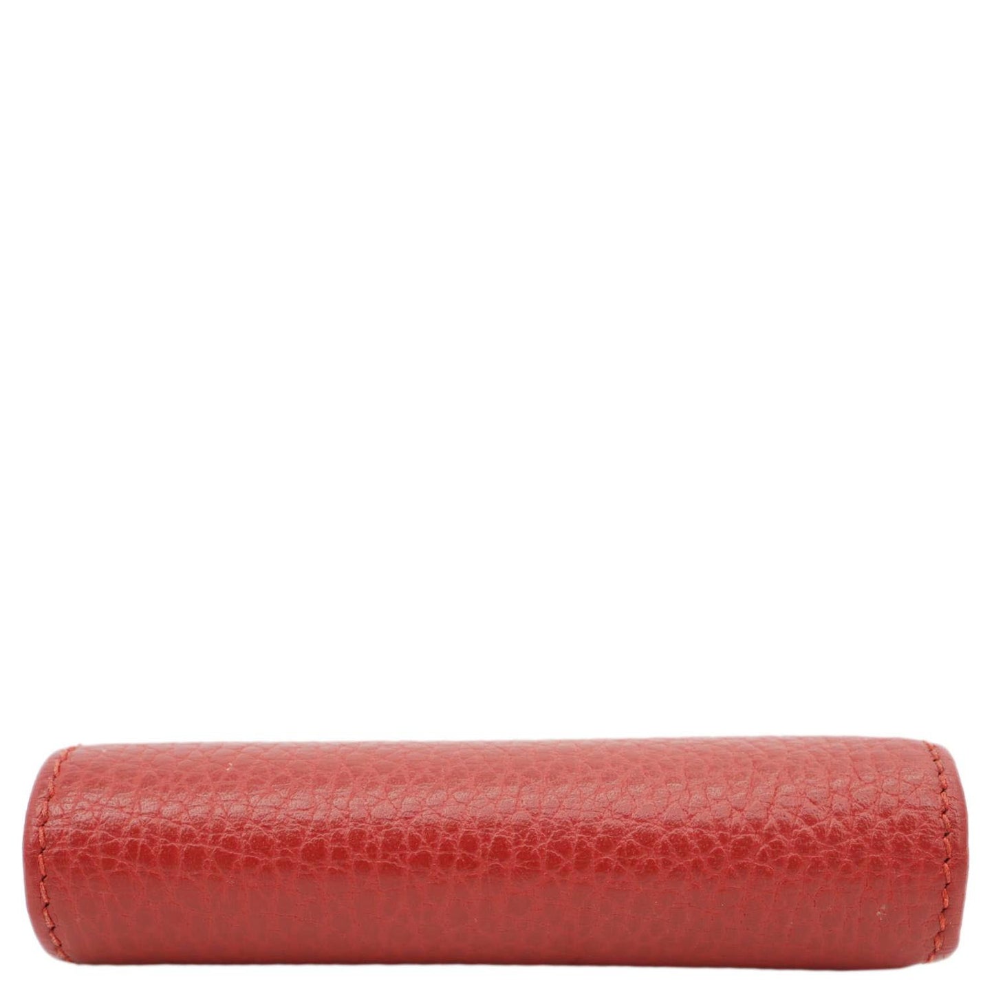 GUCCI GG Marmont Pebbled Leather Wallet Red