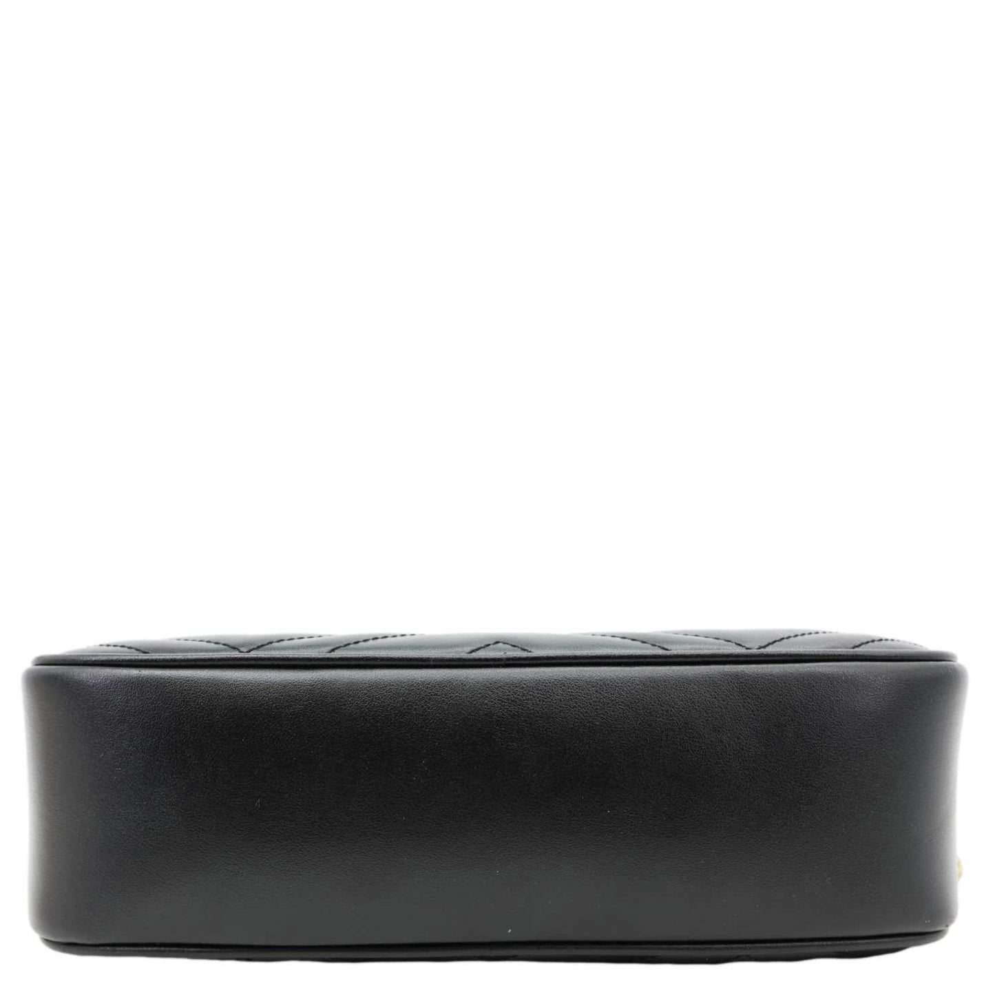 GUCCI GG Marmont Small Matelasse Chevron Leather Camera Bag Black 447632