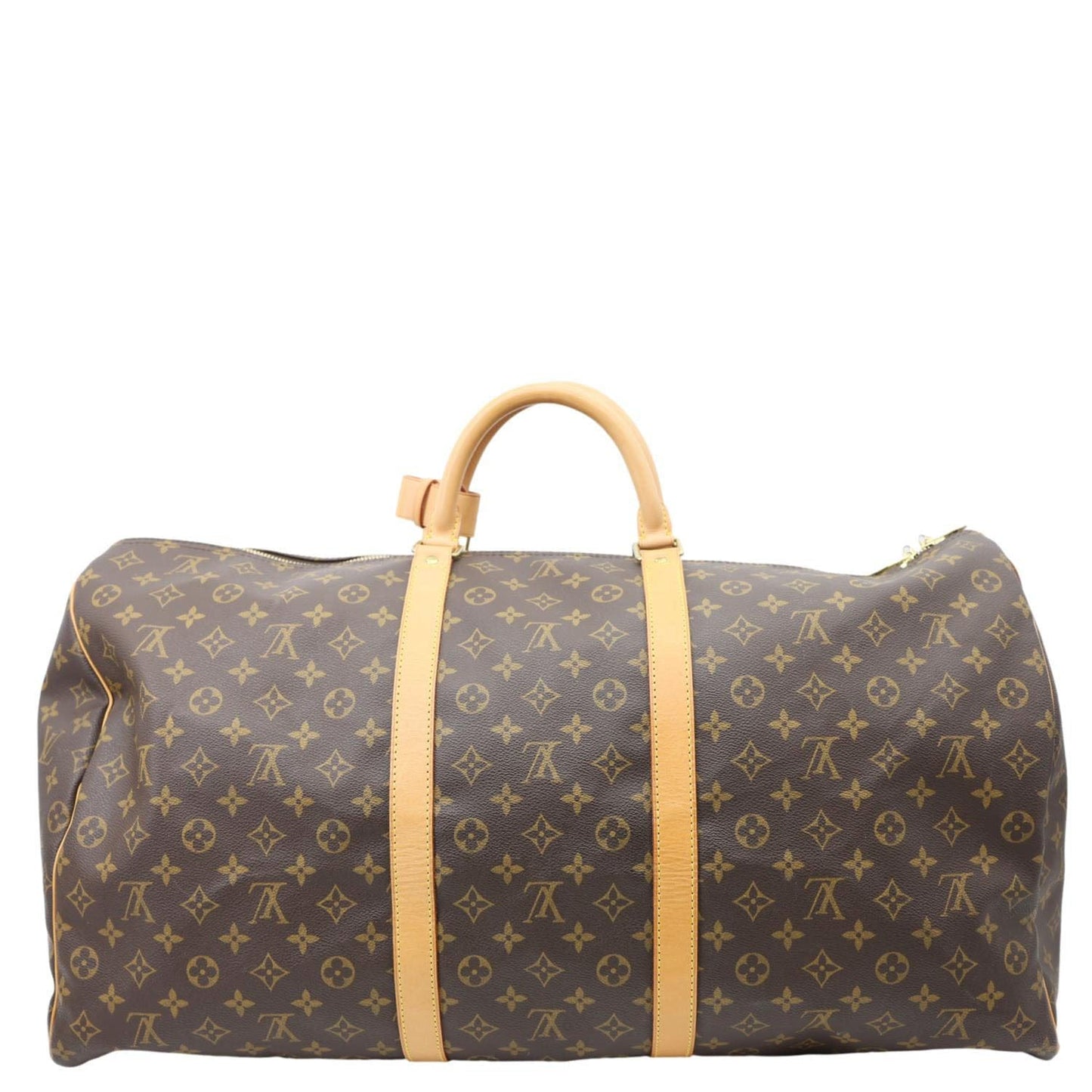 LOUIS VUITTON Keepall 60 Monogram Canvas Travel Bag Brown
