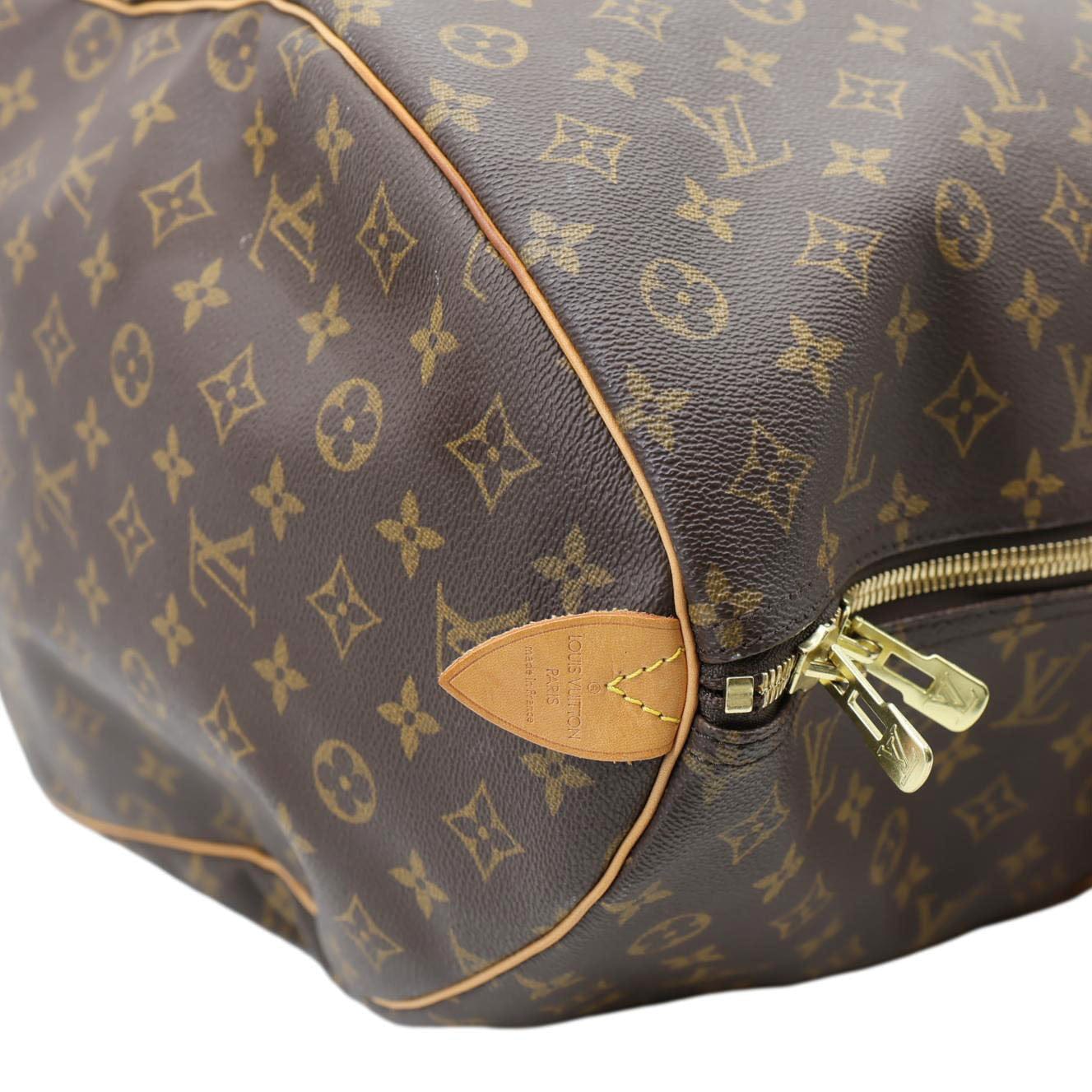 LOUIS VUITTON Keepall 60 Monogram Canvas Travel Bag Brown