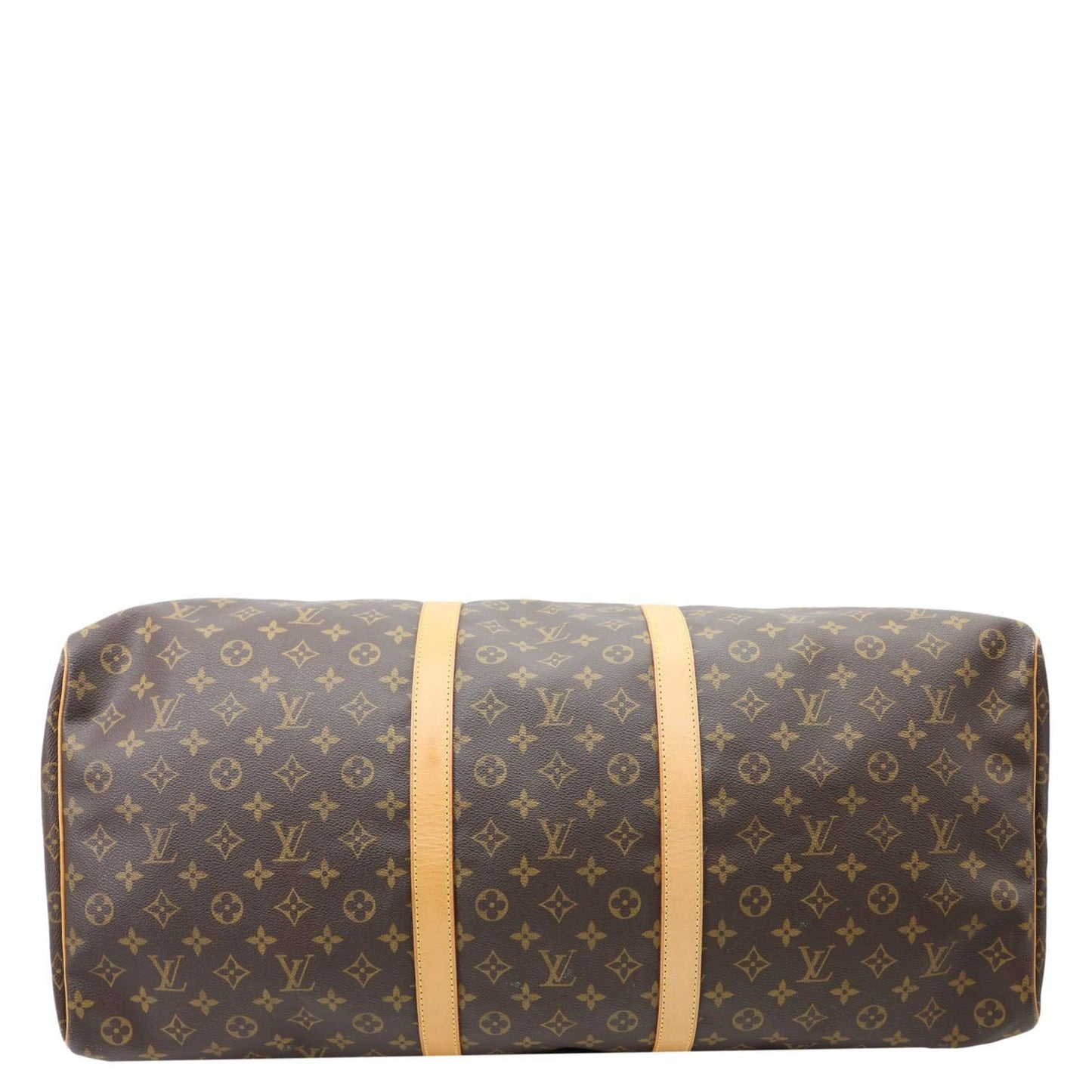 LOUIS VUITTON Keepall 60 Monogram Canvas Travel Bag Brown
