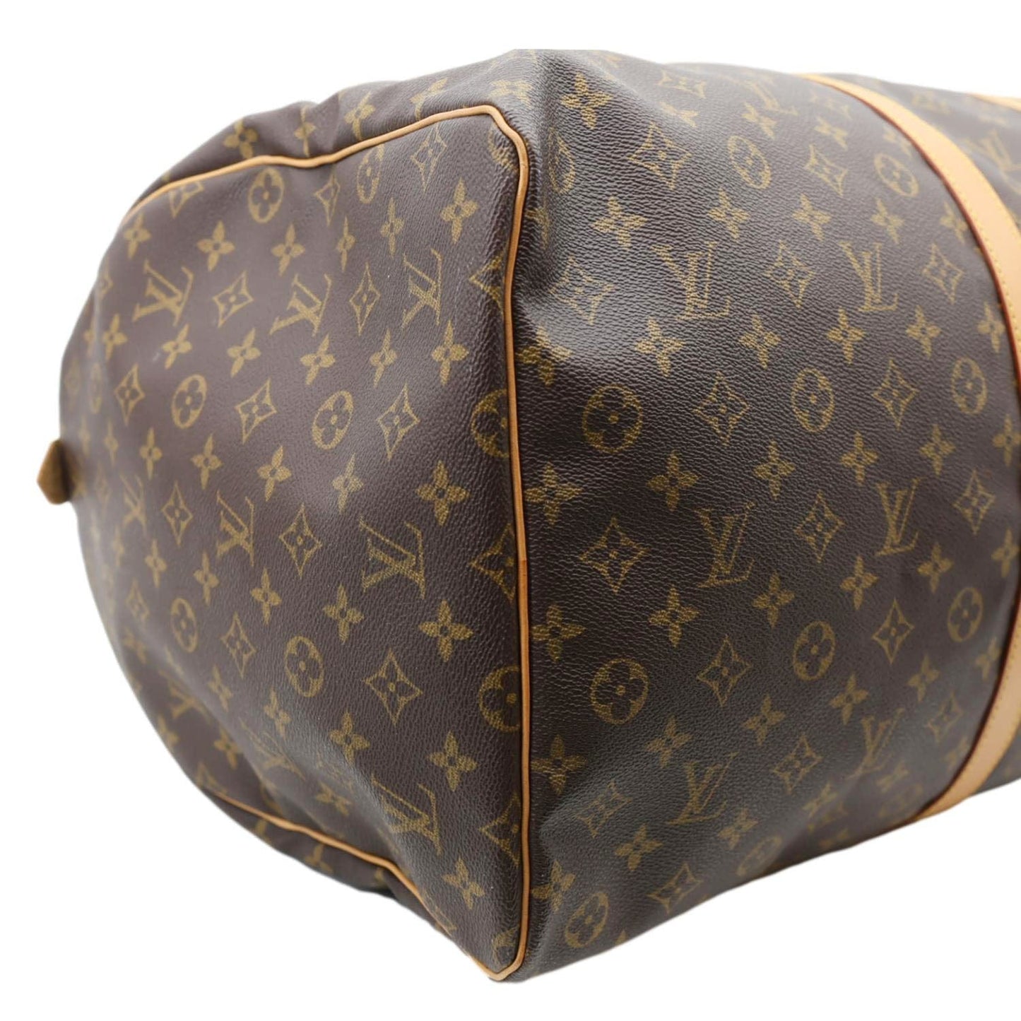 LOUIS VUITTON Keepall 60 Monogram Canvas Travel Bag Brown