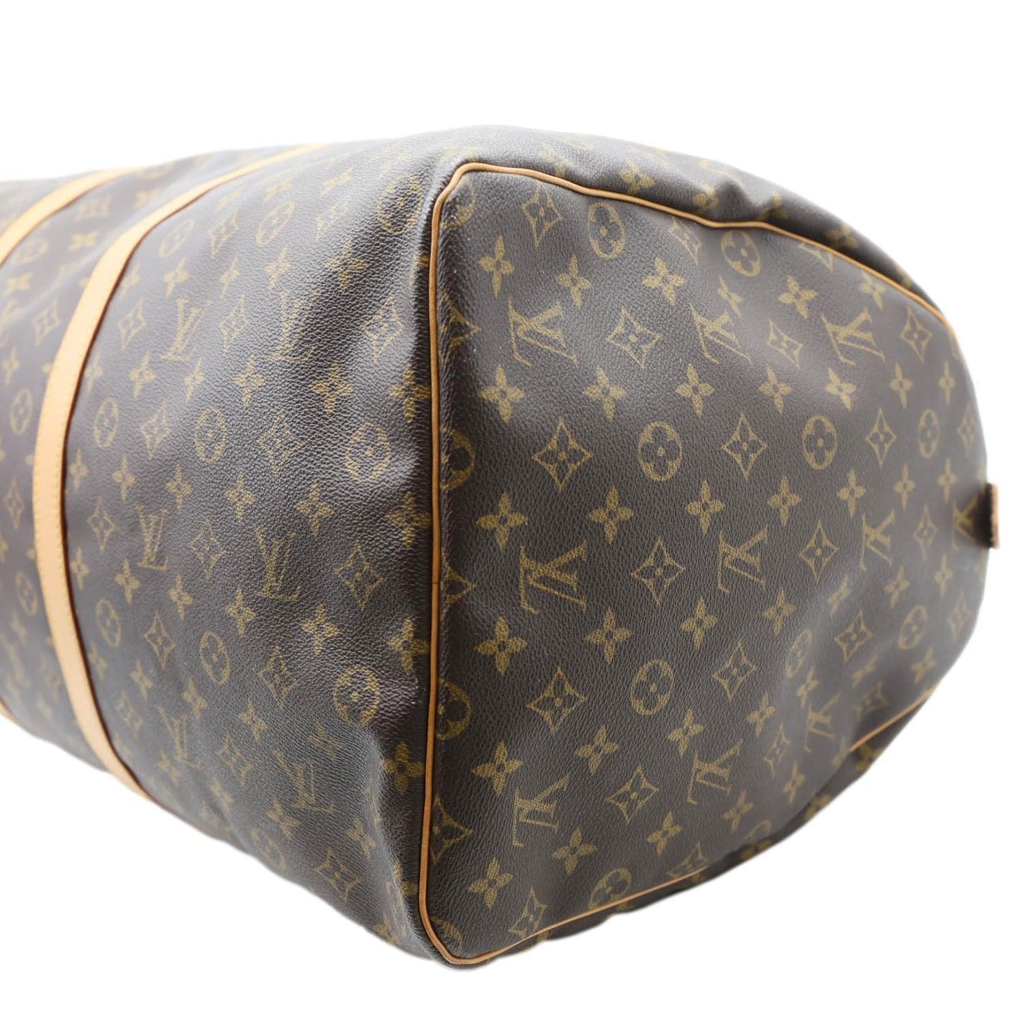 LOUIS VUITTON Keepall 60 Monogram Canvas Travel Bag Brown