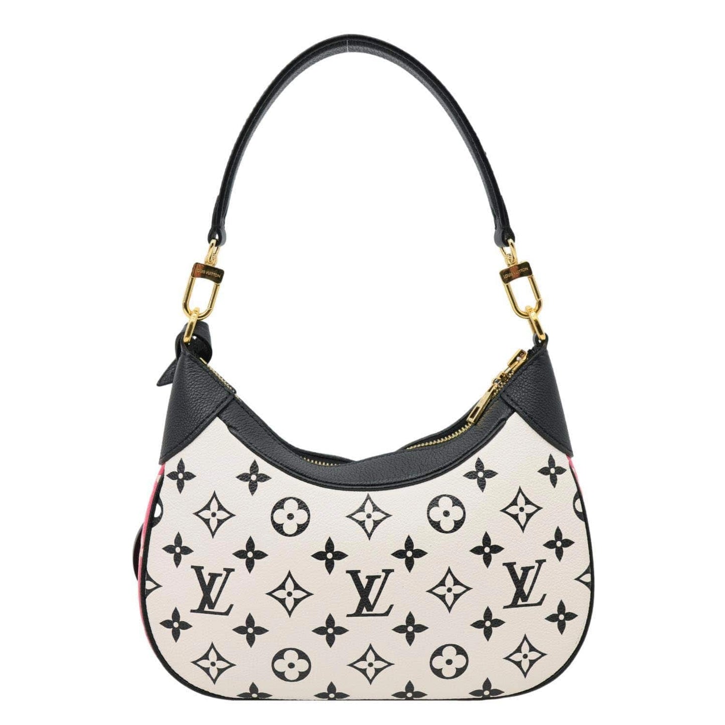 LOUIS VUITTON Bagatelle NM Spring In The City Empreinte Monogram Leather Shoulder Bag Pink